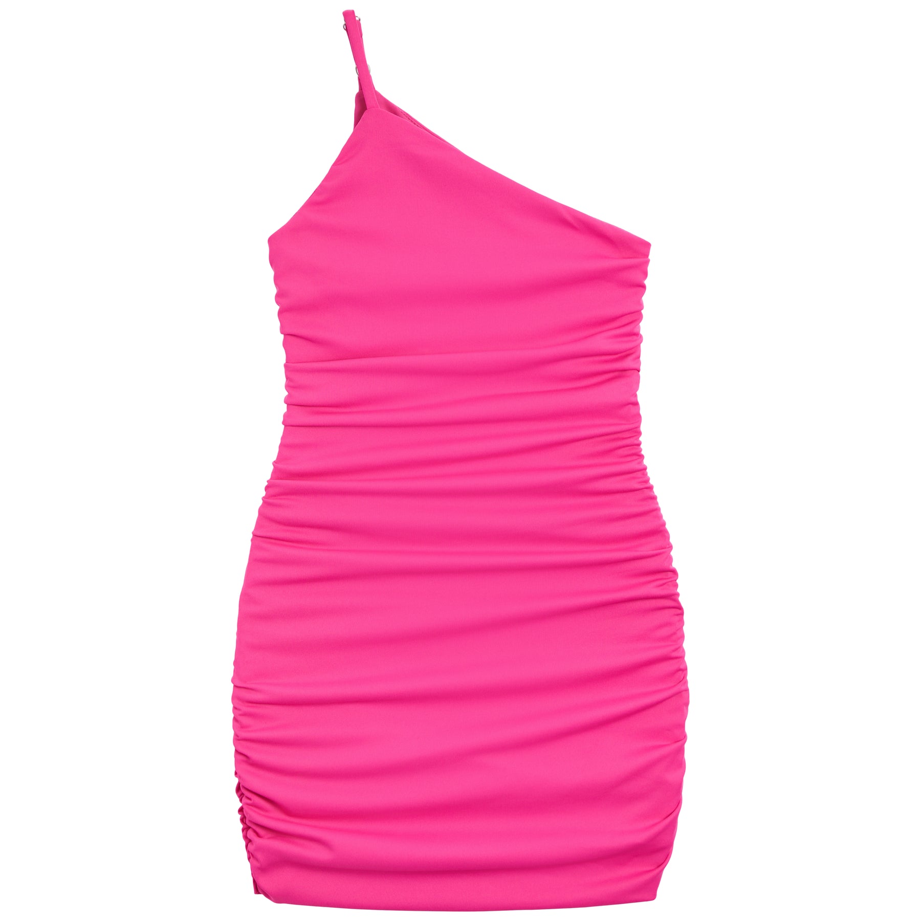 Nicole One Shoulder Ruched Side Dress