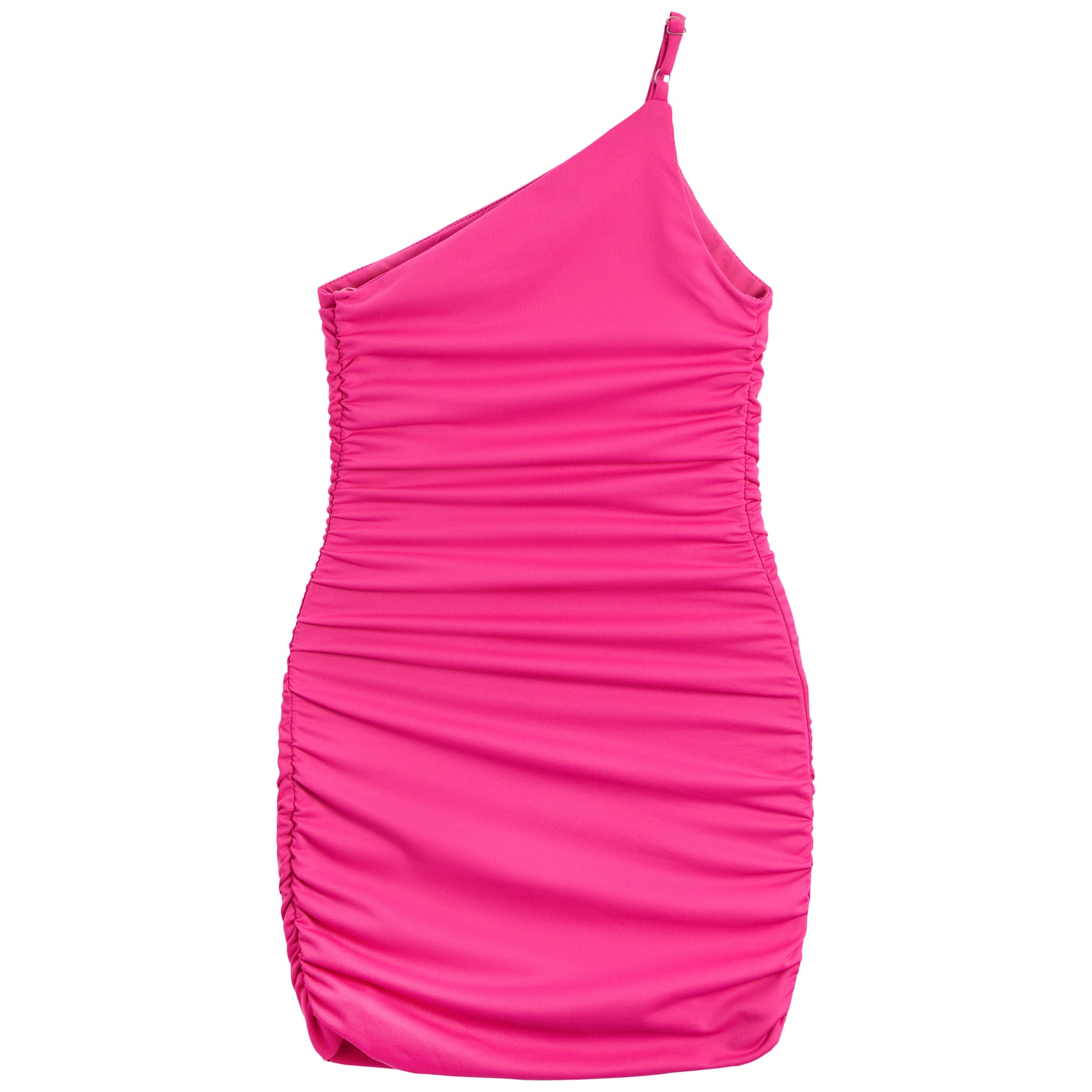 Nicole One Shoulder Ruched Side Dress