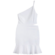Olivia Ruffle Bottom One Shoulder Dress