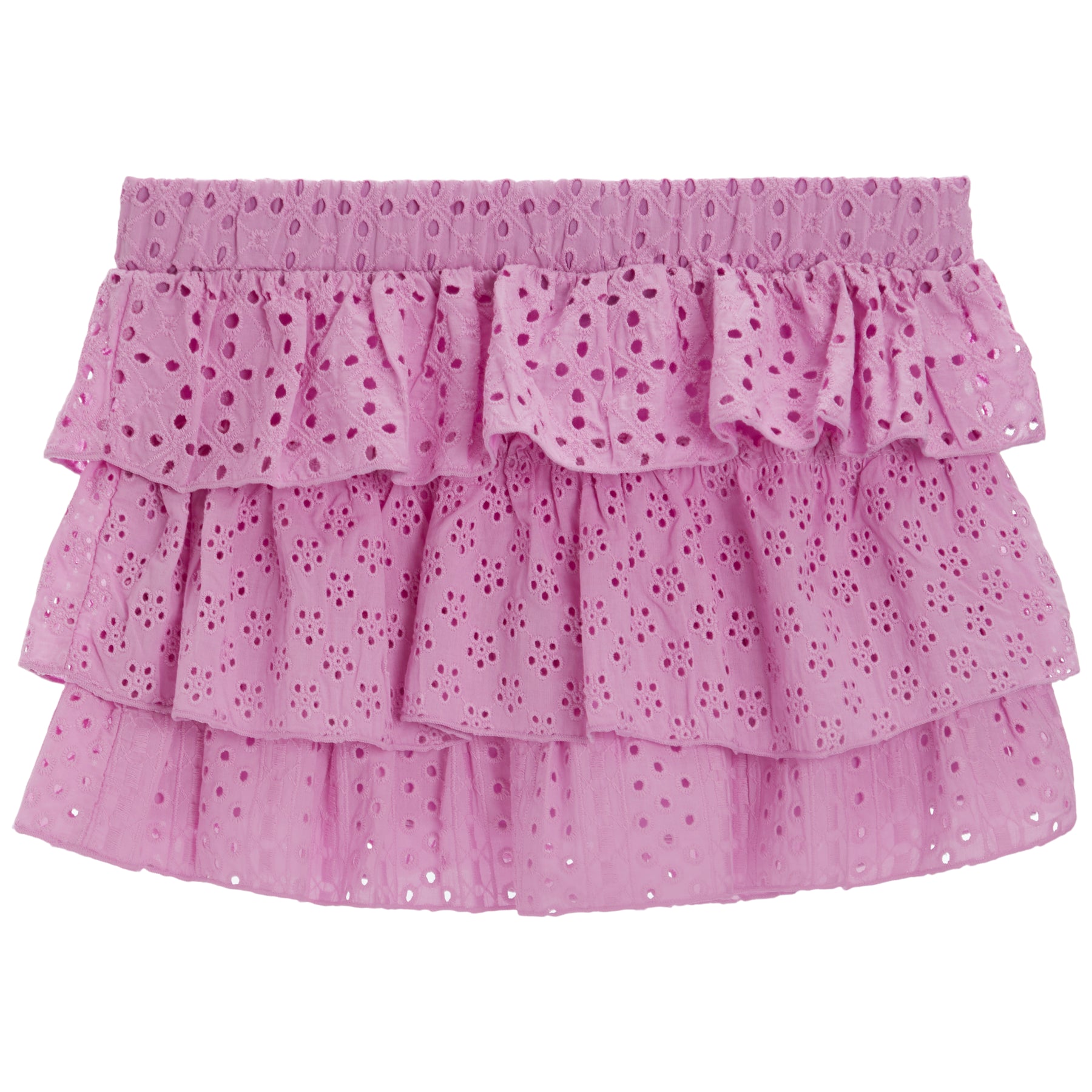 Eyelet Ruffle Skirt