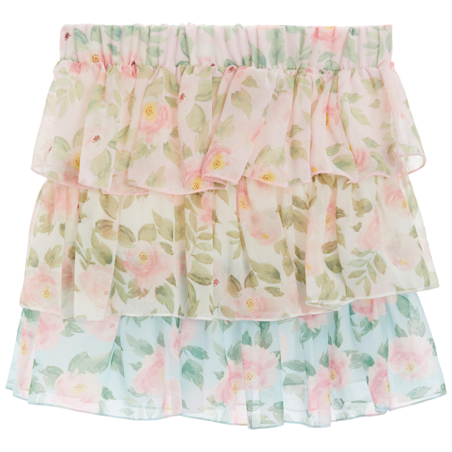 Floral Triple Layer Skirt