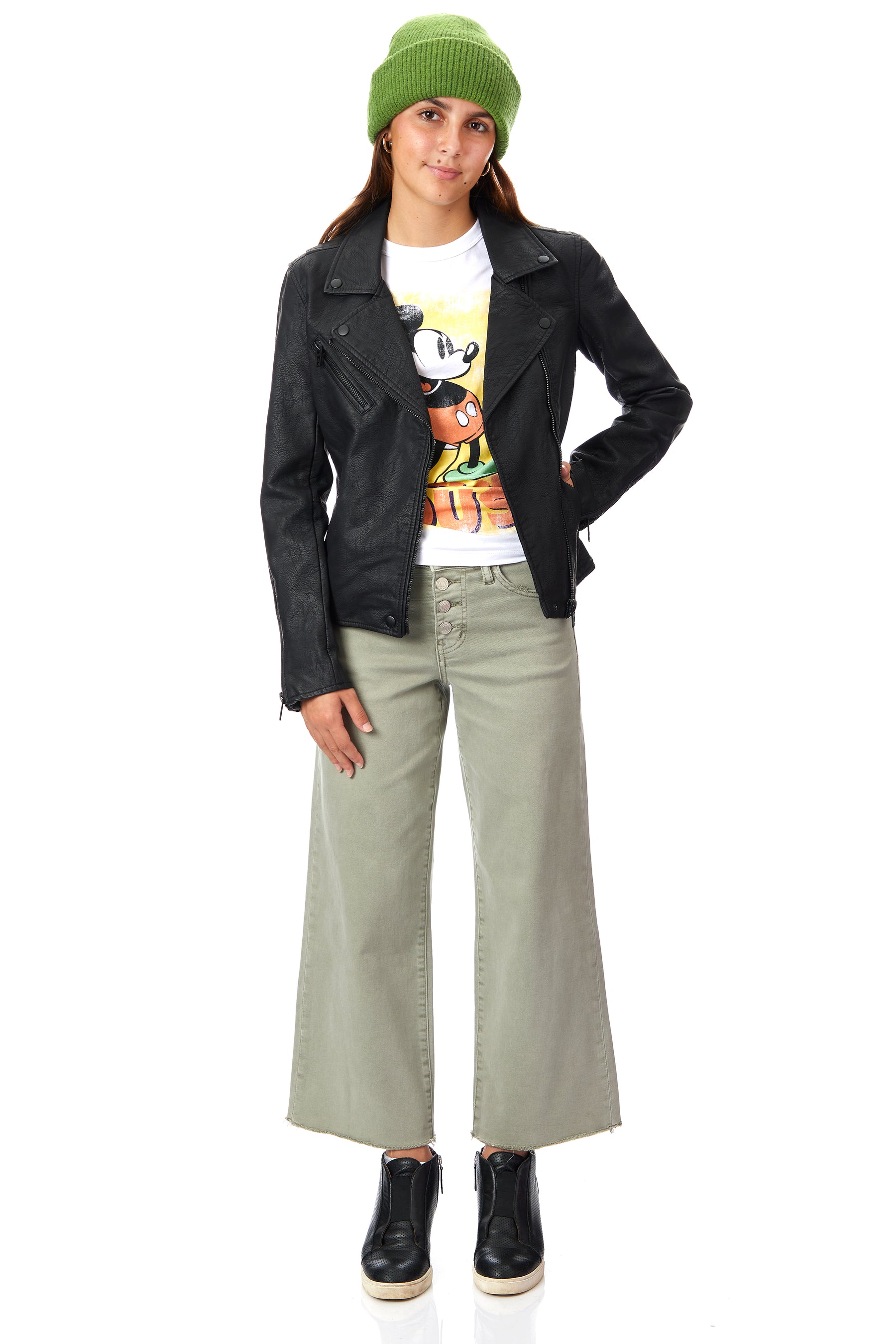 Onyx Tonal Vegan Moto Jacket