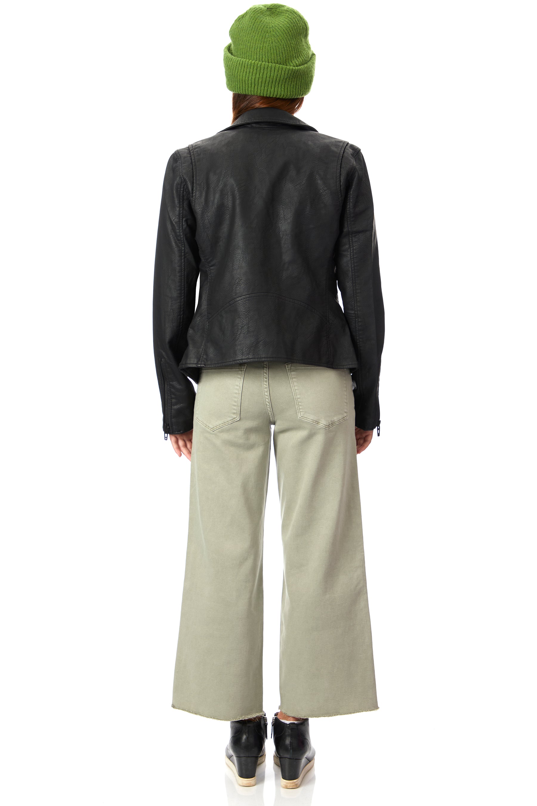 Onyx Tonal Vegan Moto Jacket