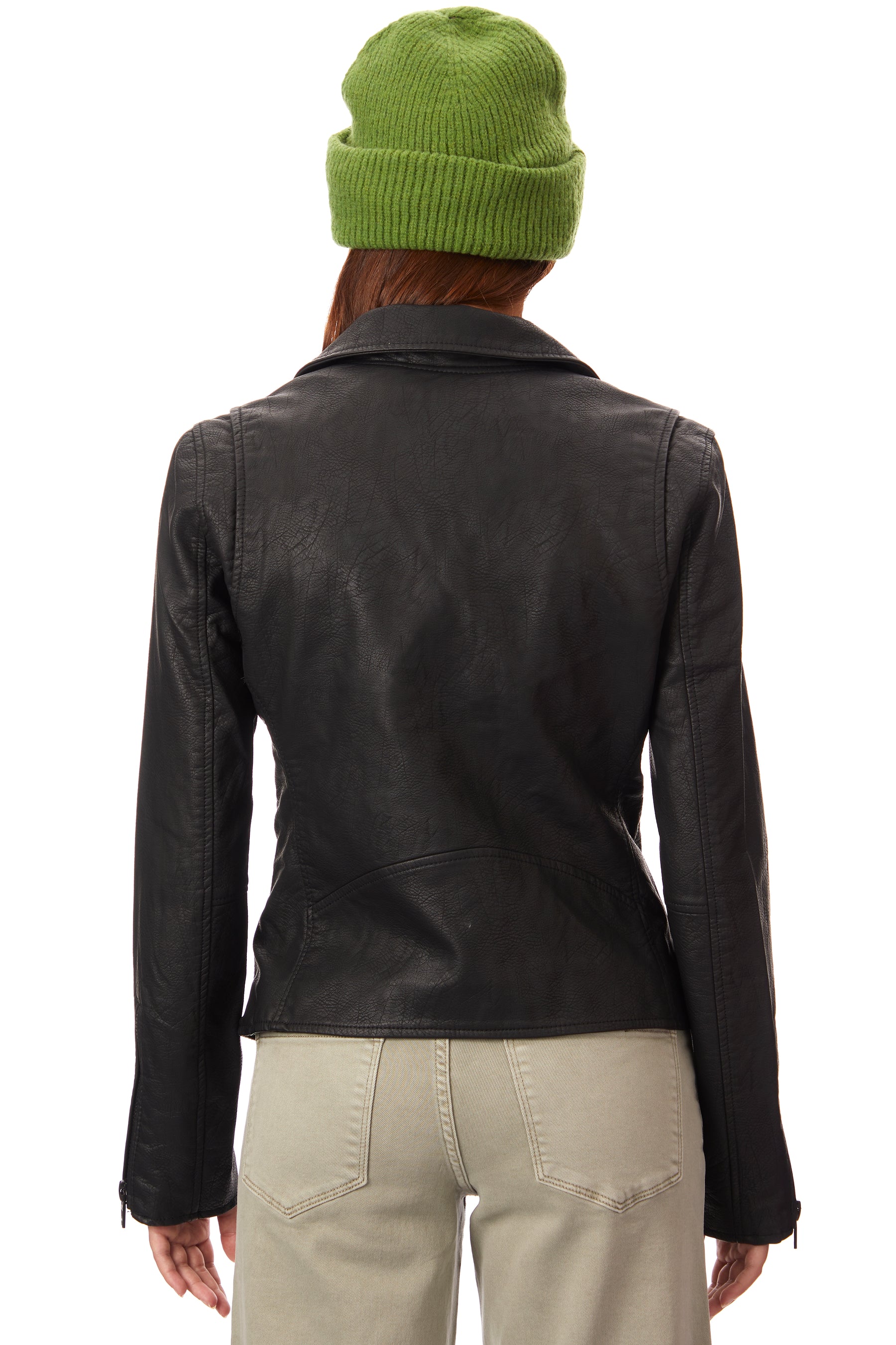 Onyx Tonal Vegan Moto Jacket
