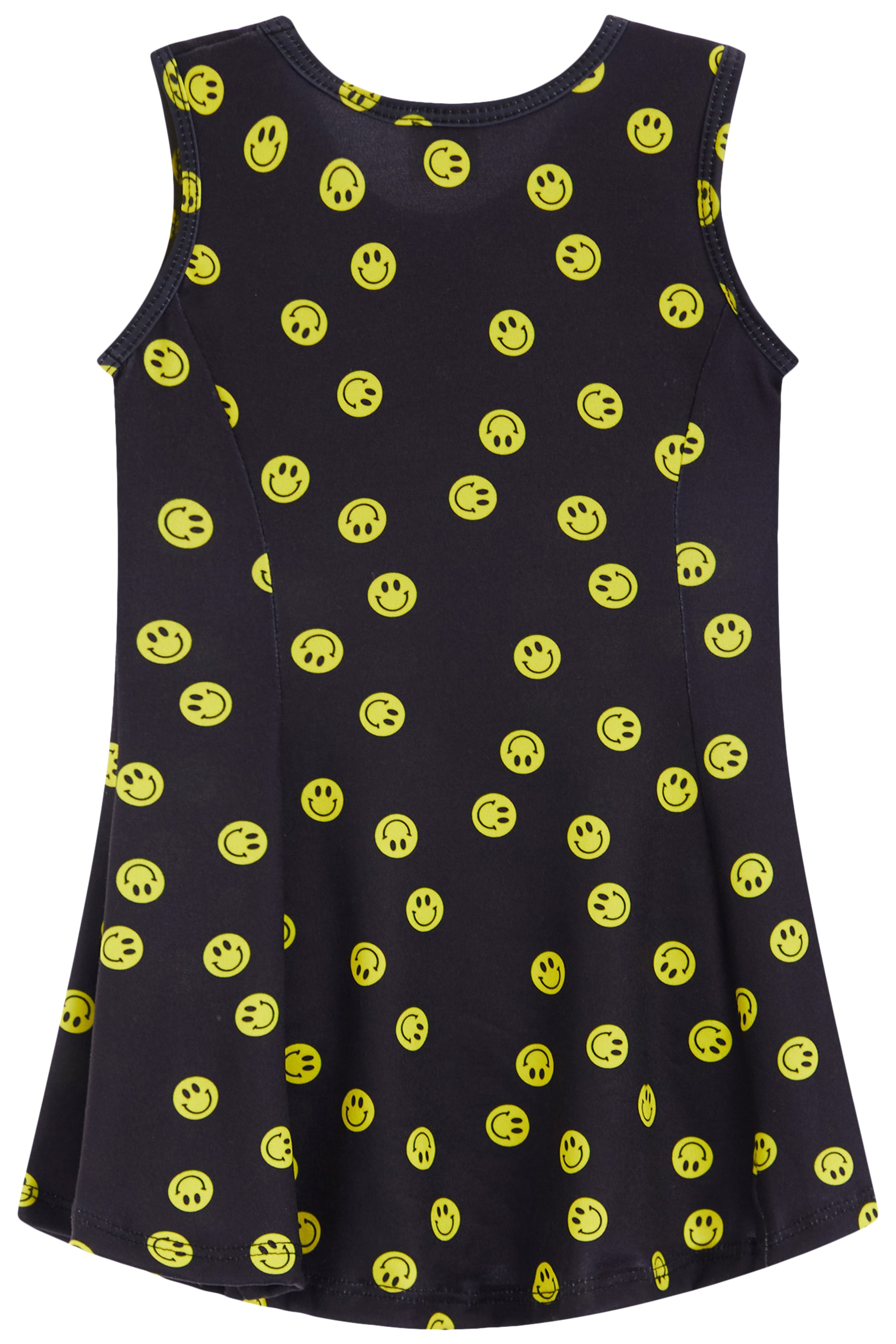 Fit & Flare Tank Dress- Smiley