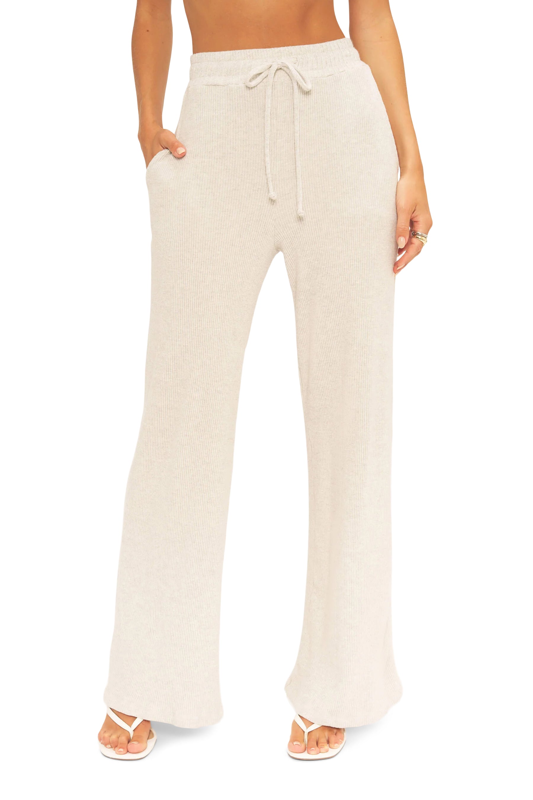 Joanna Rib Wide Leg Pant