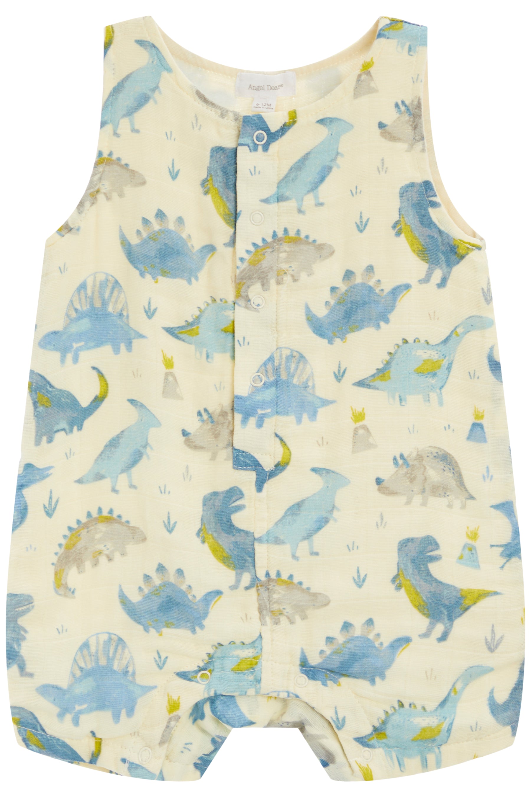 Shortie Romper- Crayon Dinos