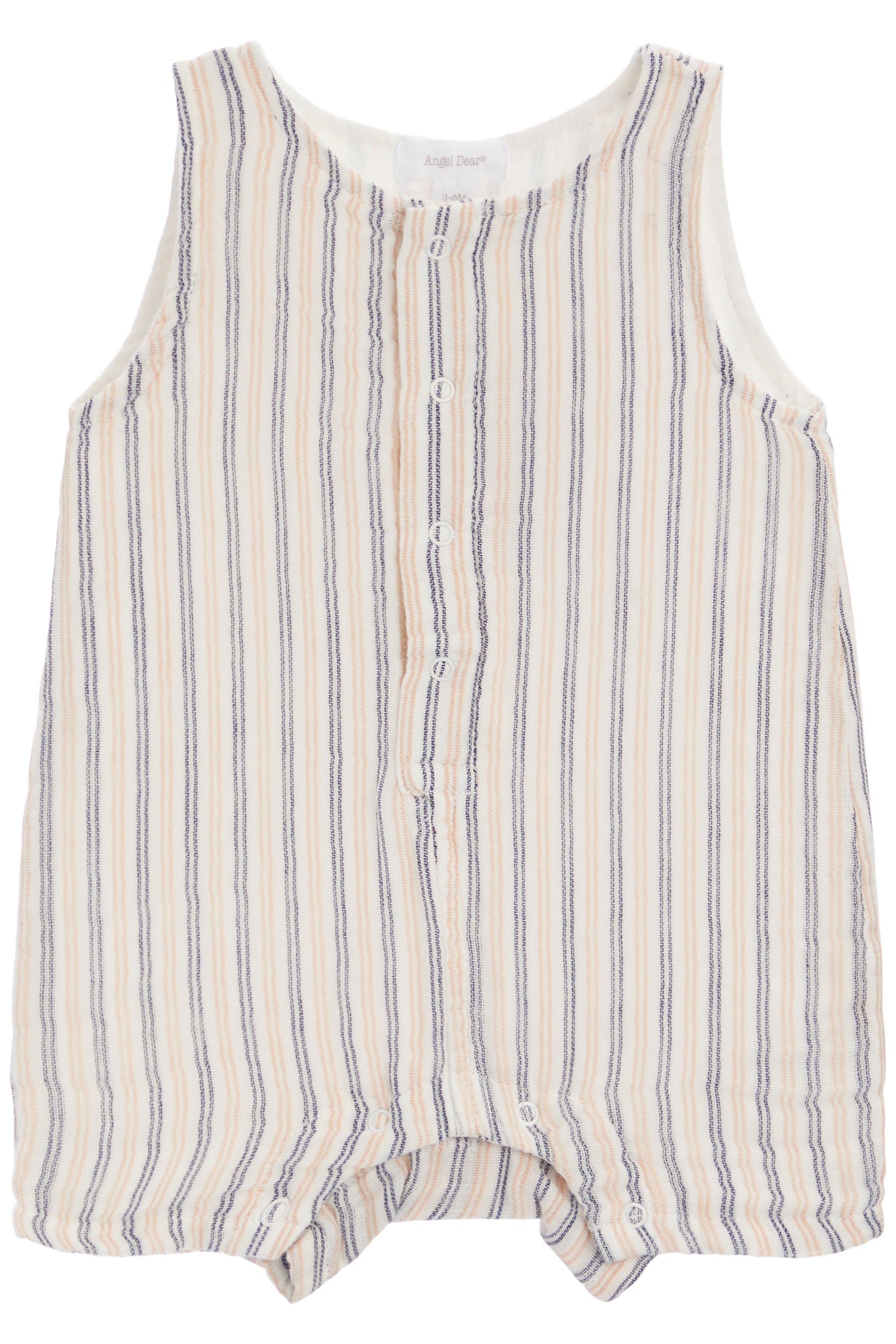 Shortie Romper- Ticking Stripe