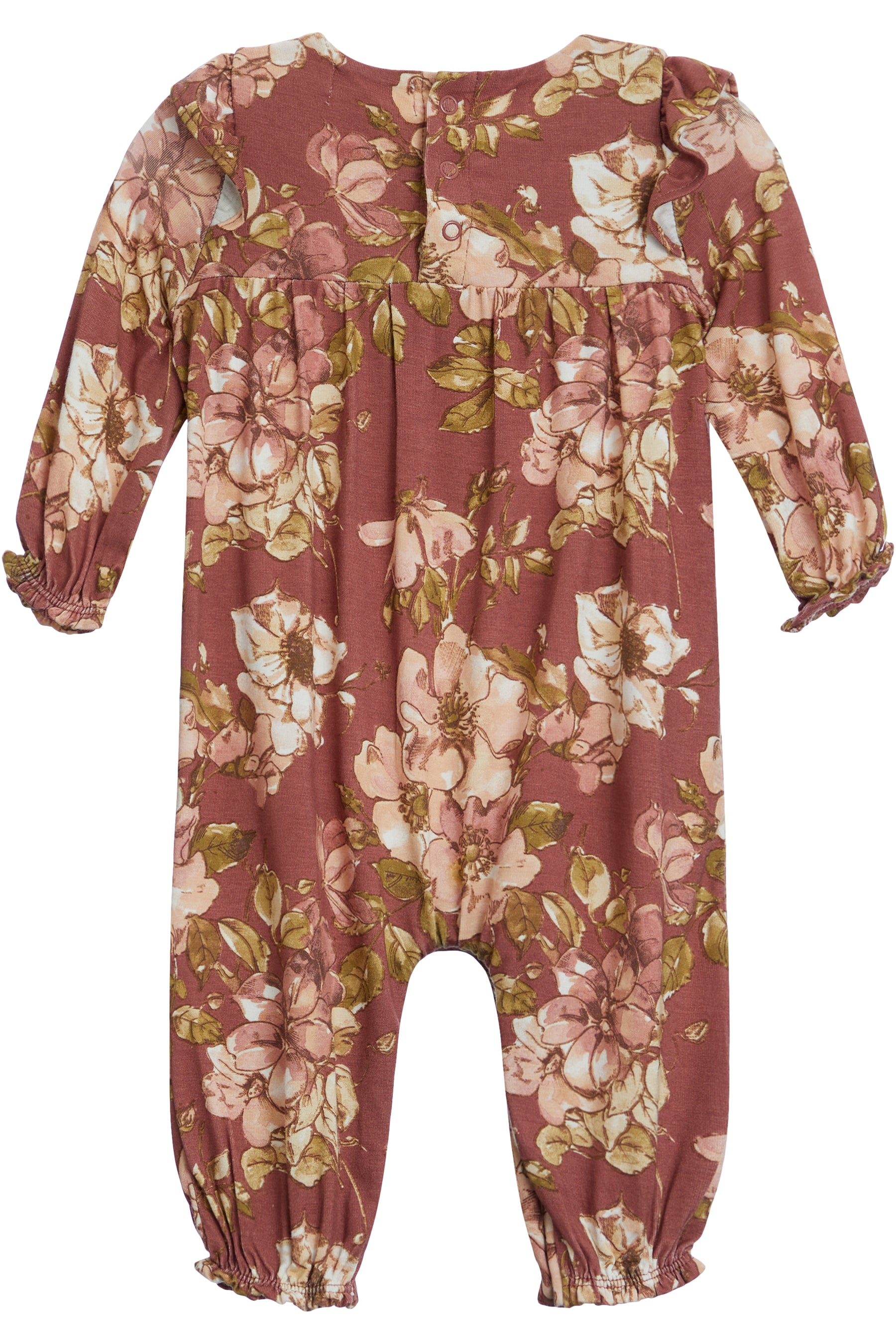 Peasant Romper- Woodrose Floral