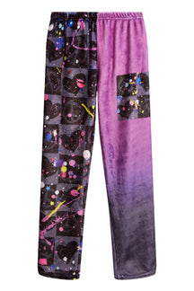 Checker Splatter Fuzzy Lounge Pant