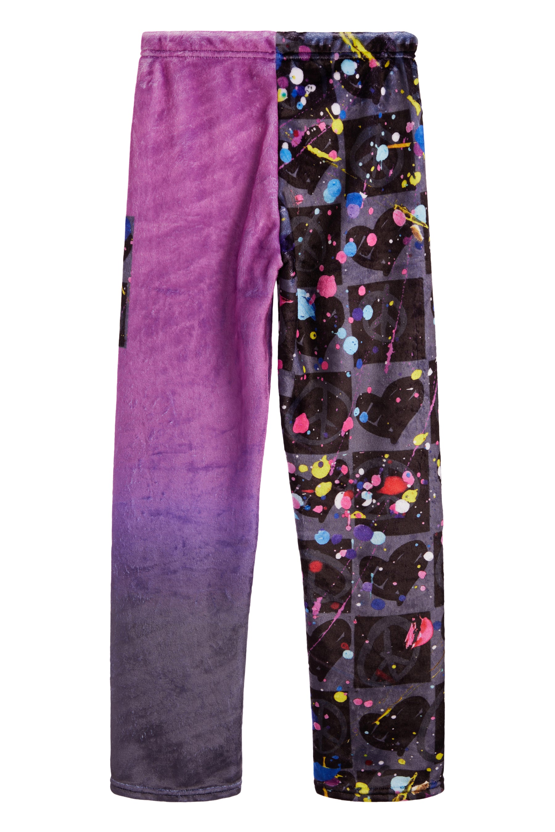 Checker Splatter Fuzzy Lounge Pant