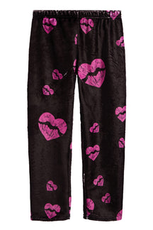 Heart Lips Fuzzy Lounge Pant