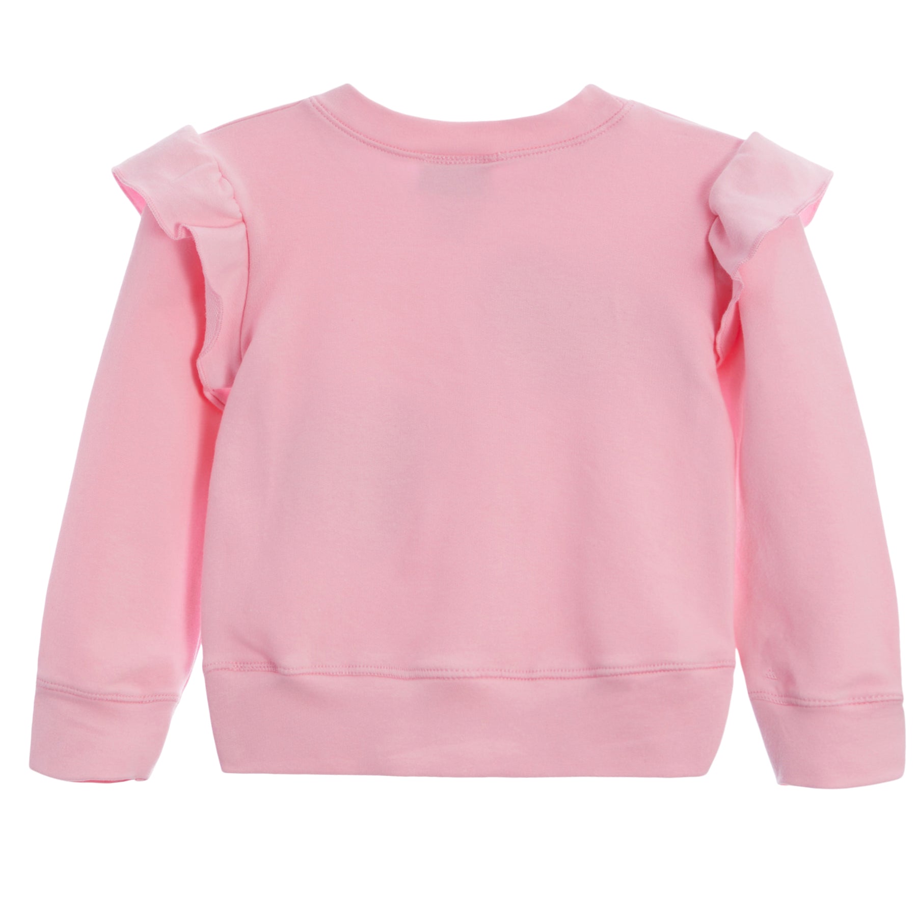 Ruffle Sweatshirt with Double Heart