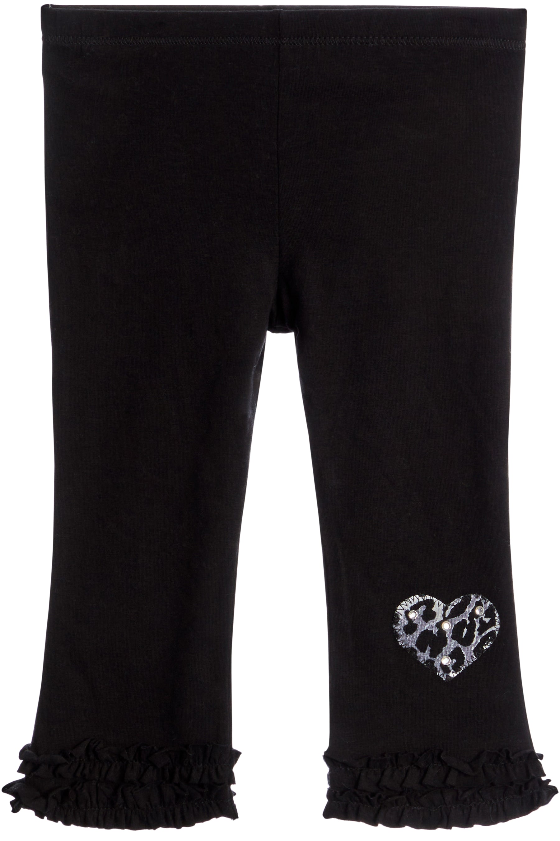 Ruffle Bottom Pant Leopard Heart