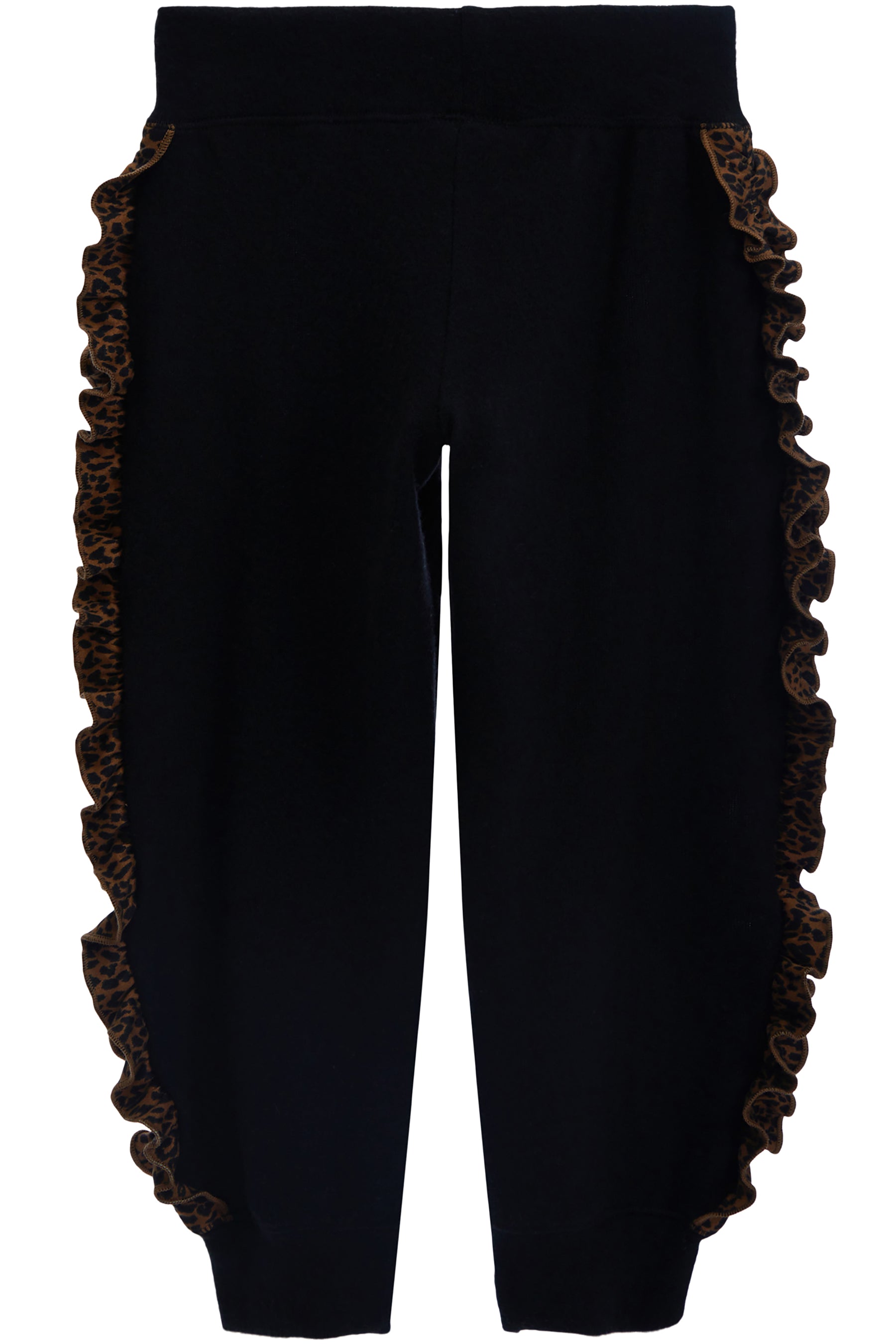 Hacci Jogger with Leopard Ruffle