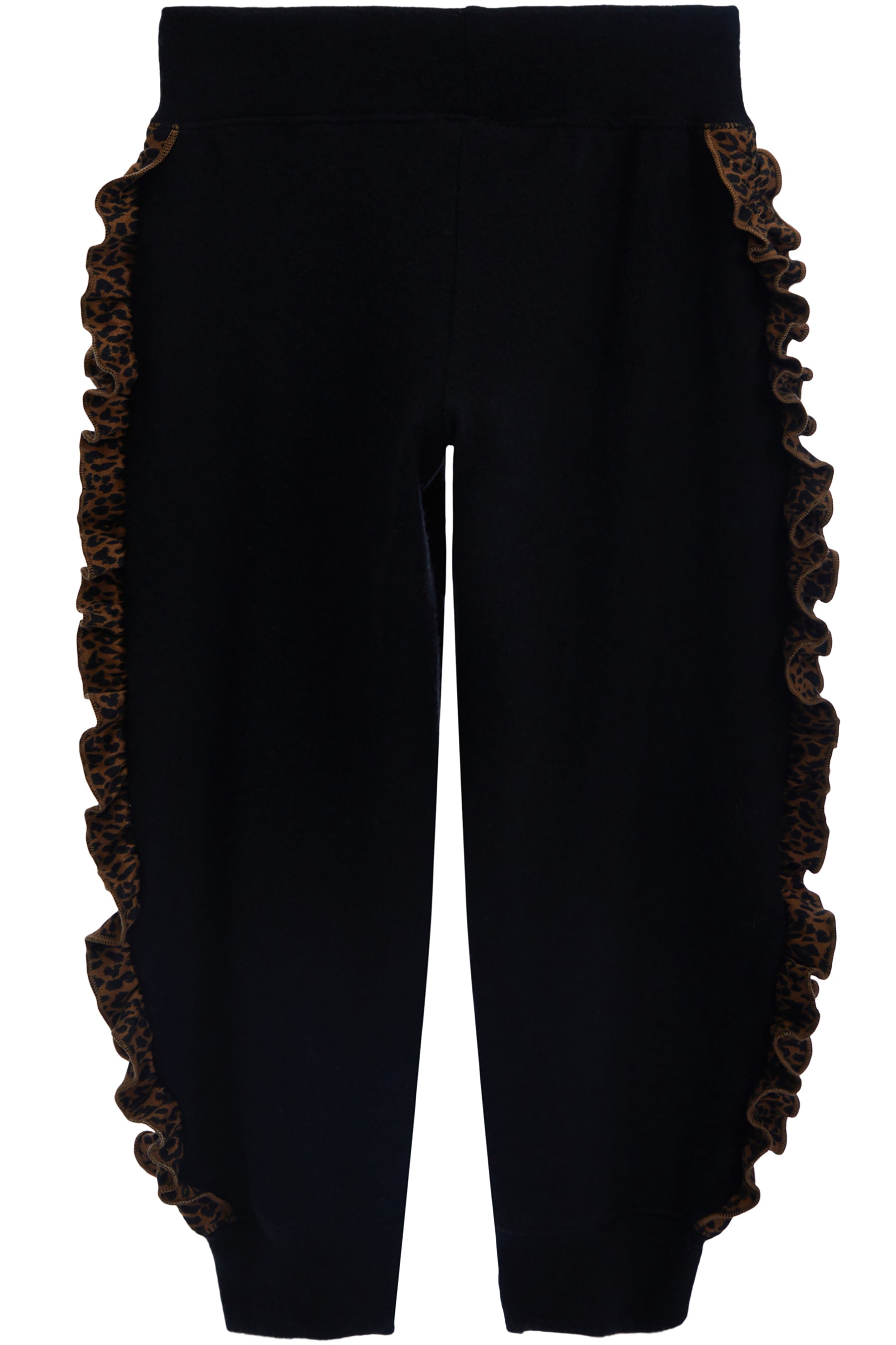 Hacci Jogger with Leopard Ruffle