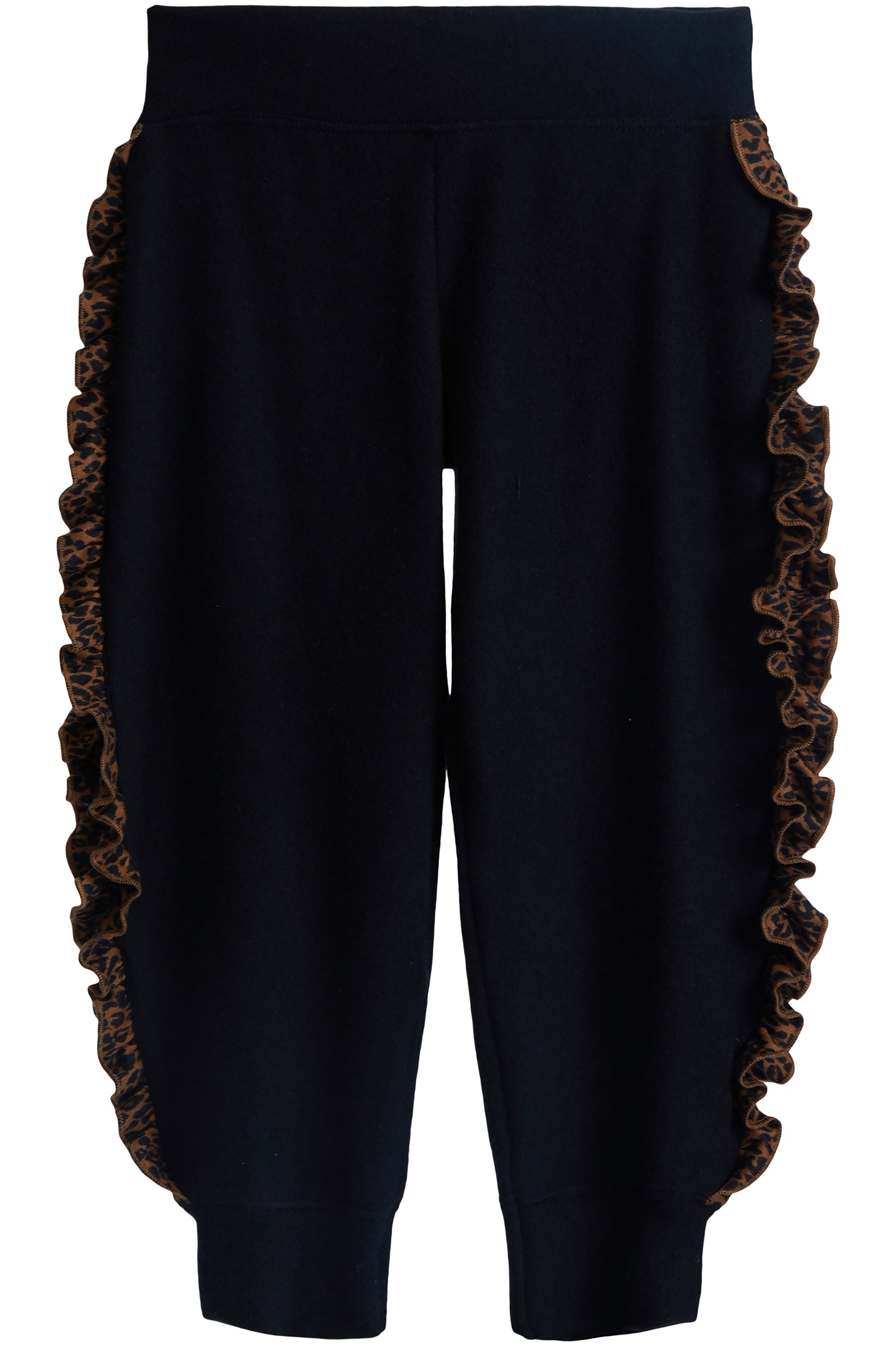 Hacci Jogger with Leopard Ruffle