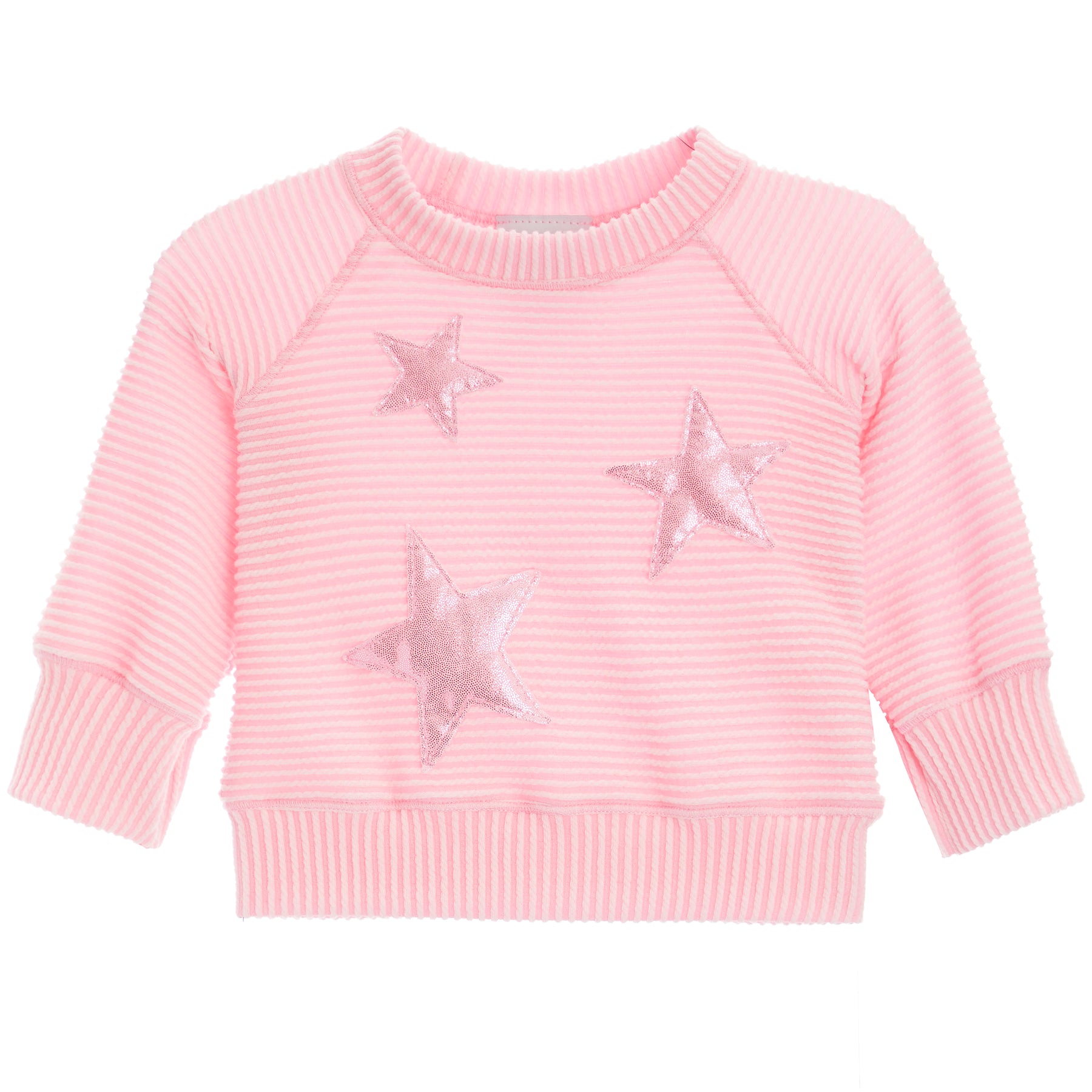 Rib Sweatshirt with Foil Stars