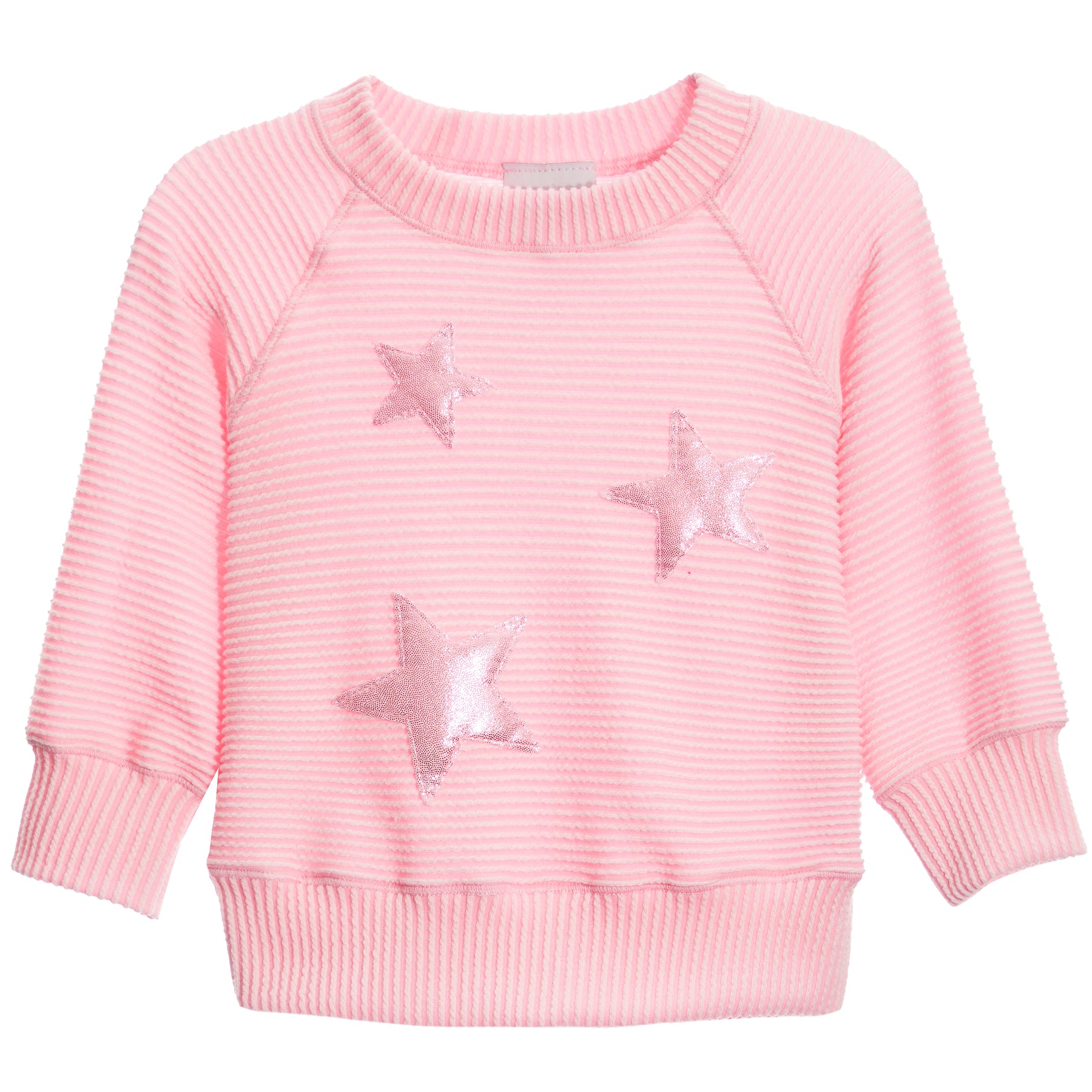 Rib Sweatshirt with Foil Stars
