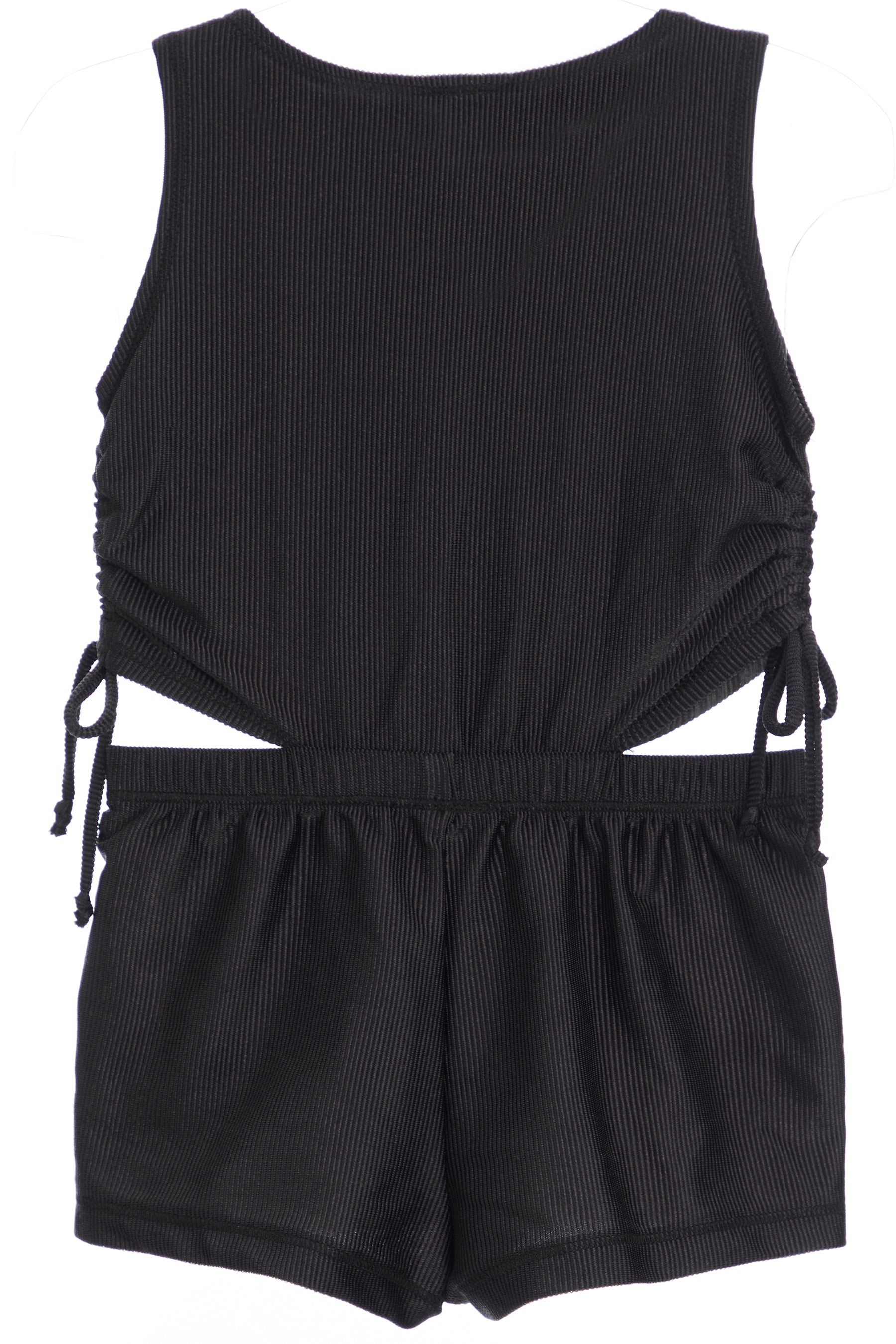 Rib Romper with Cut Out Sides