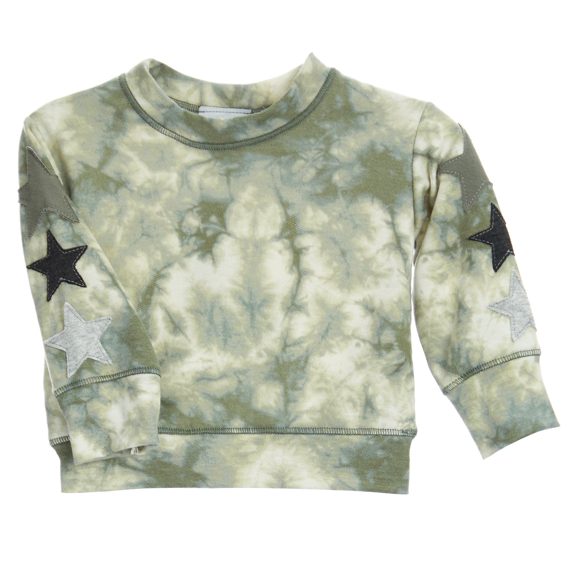 Tie Dye Sweatshirt with Multi Stars