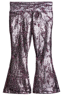 Leopard Foil Flare Pant