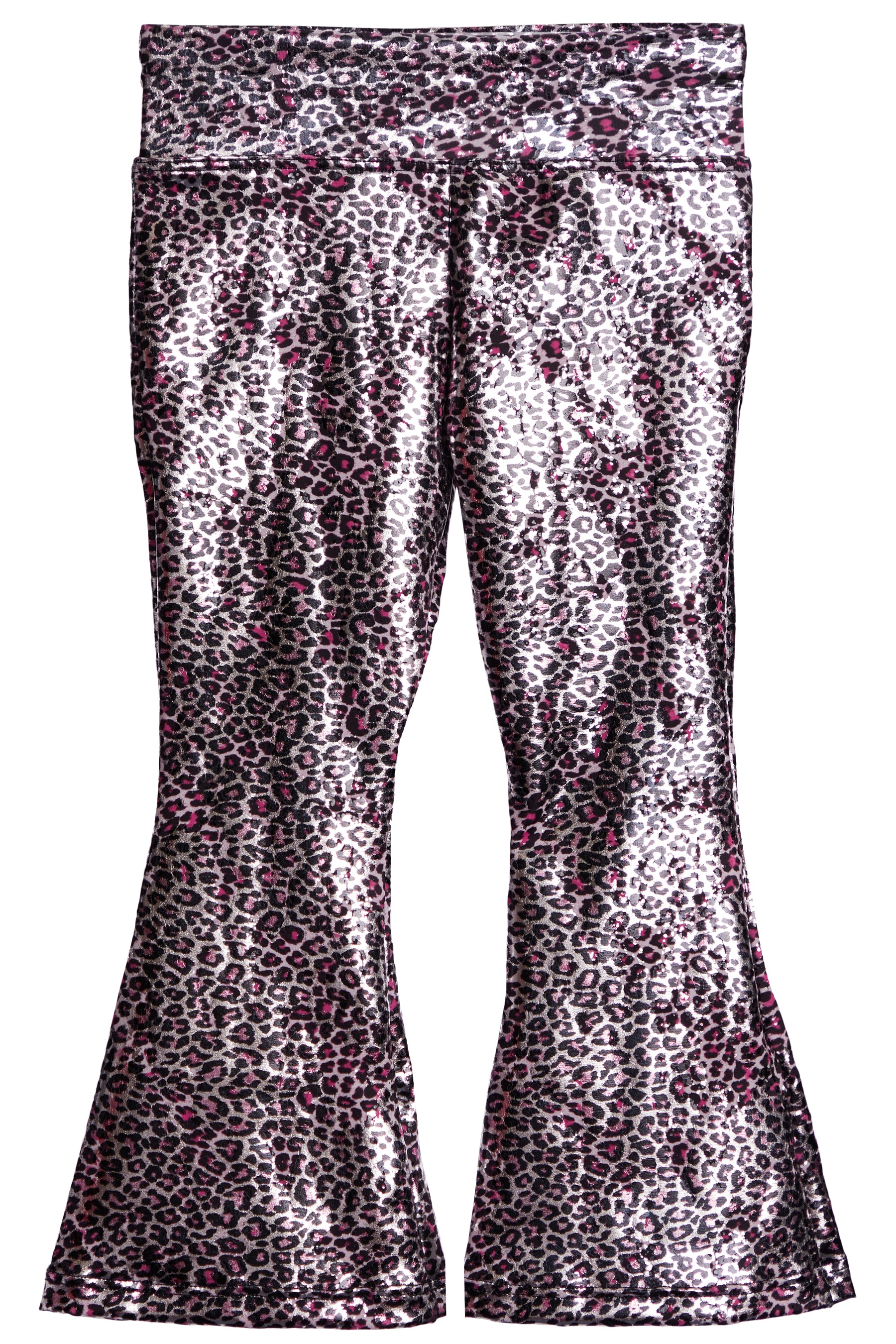 Leopard Foil Flare Pant