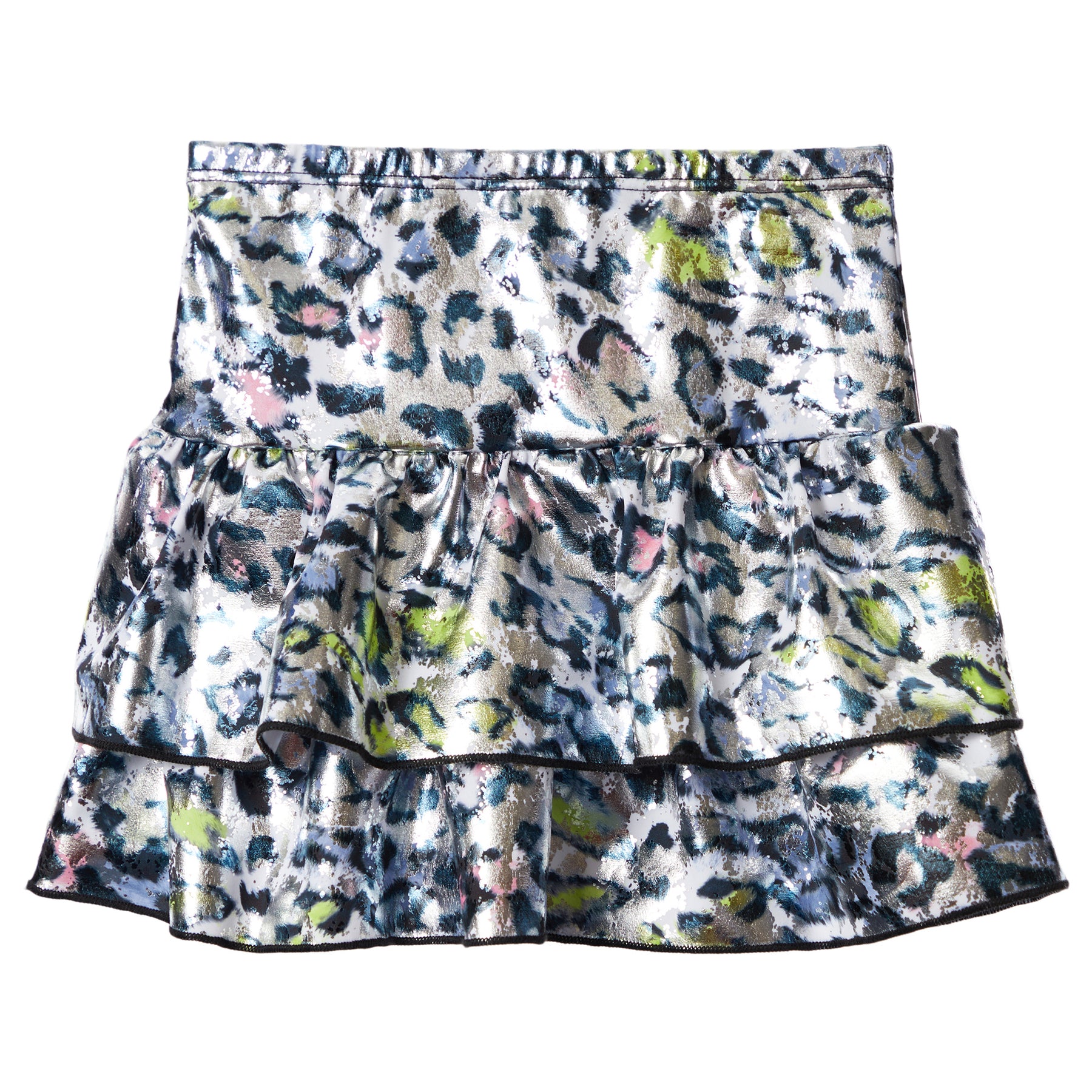 Foil Ruffle Skirt