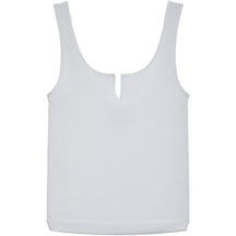 Ribbed Notch Neck Tank Top