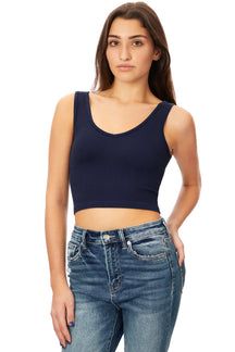 Rib VNeck Tank Top