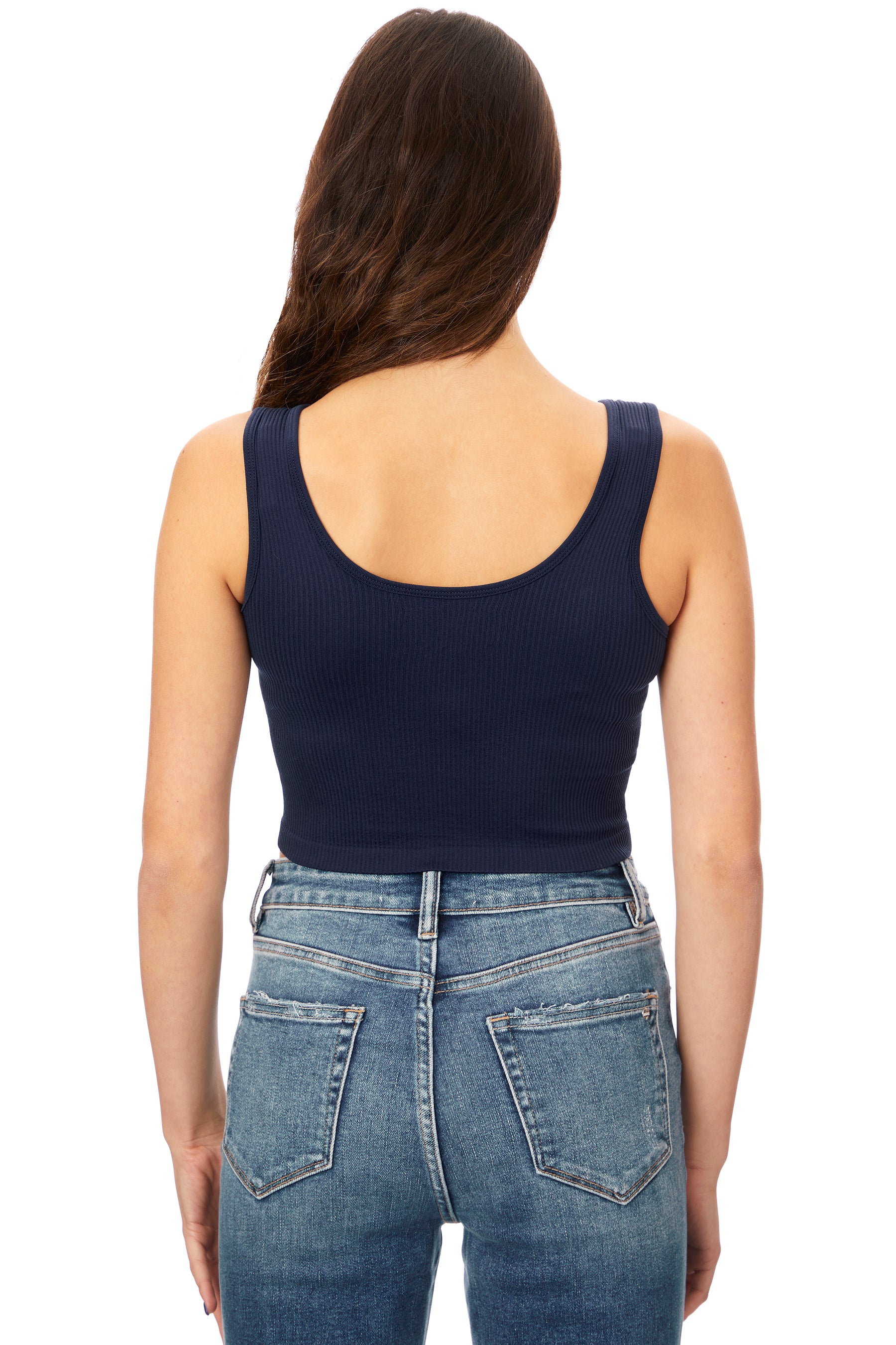 Rib VNeck Tank Top
