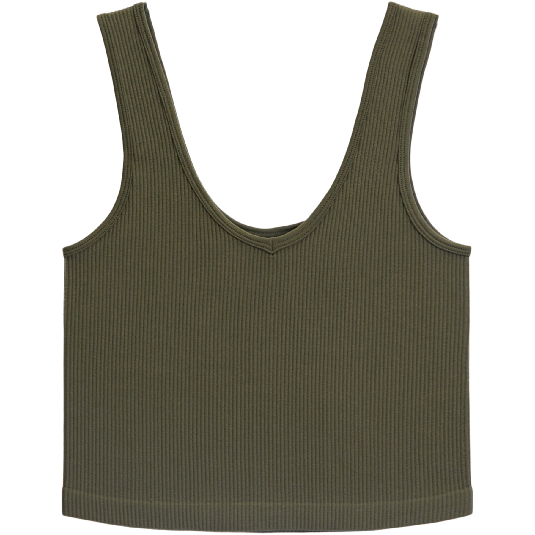 Rib VNeck Tank Top