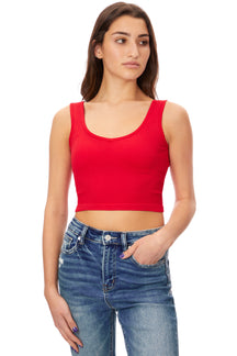 Rib VNeck Tank Top