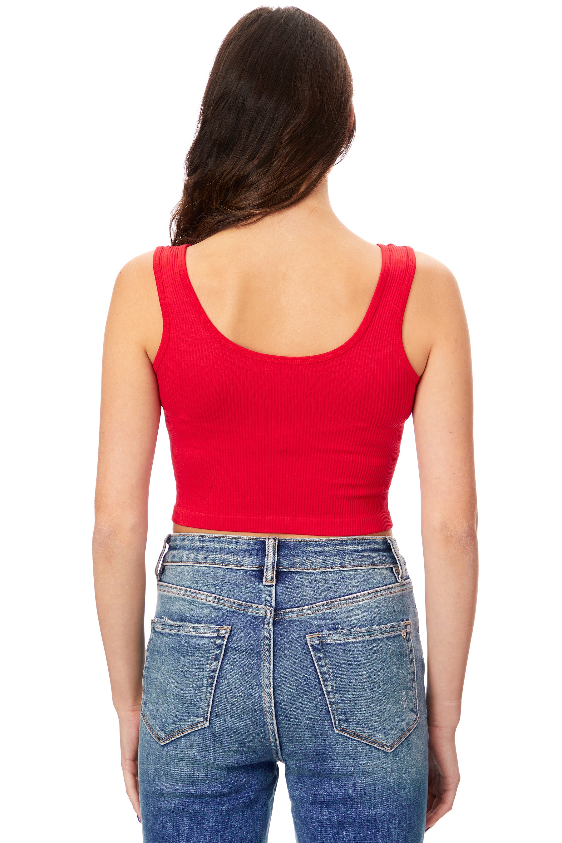 Rib VNeck Tank Top