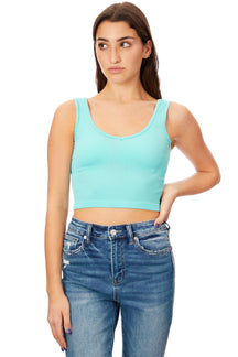 Rib VNeck Tank Top