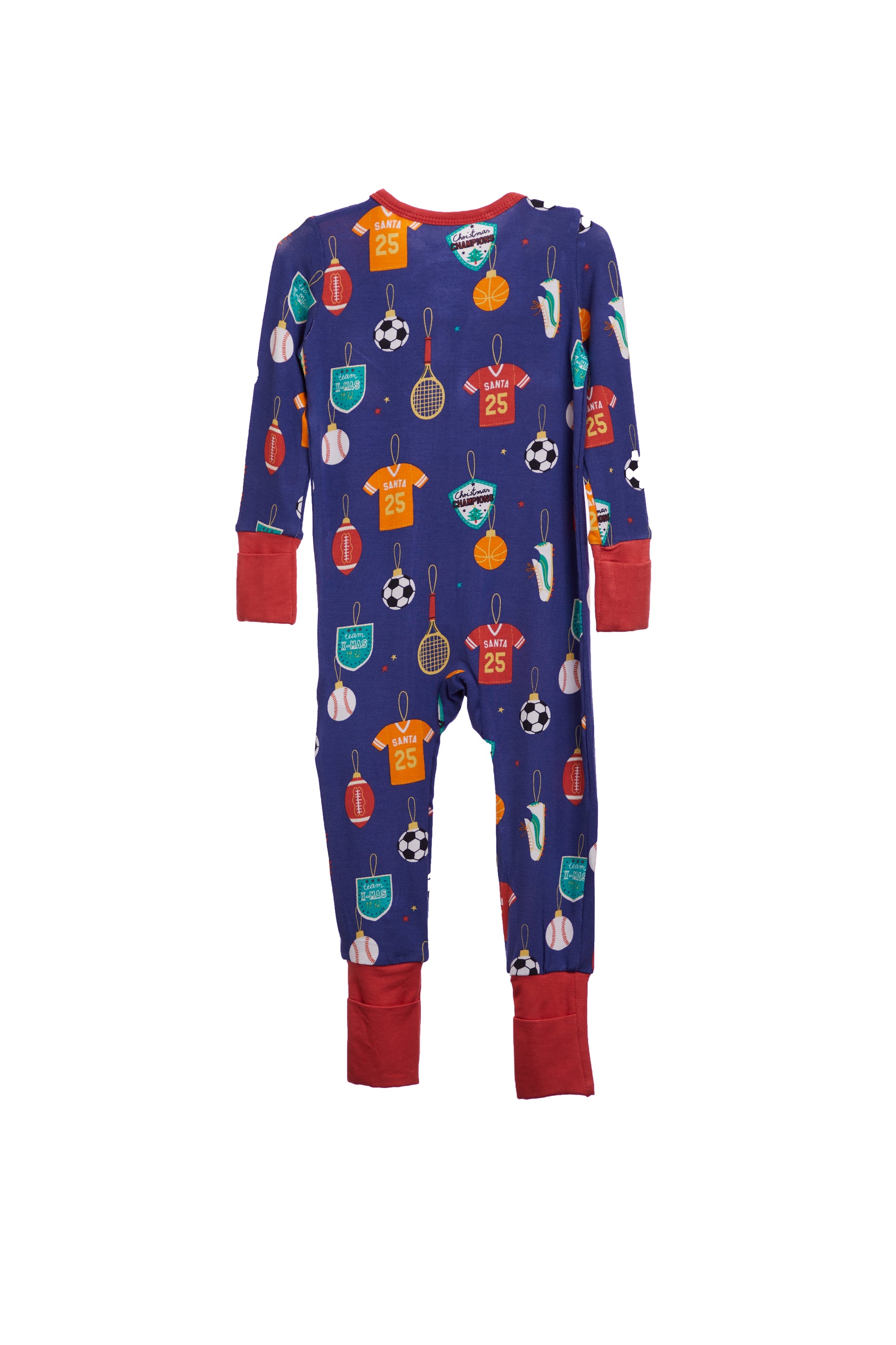 2 Way Zipper Romper- Sports Oranments