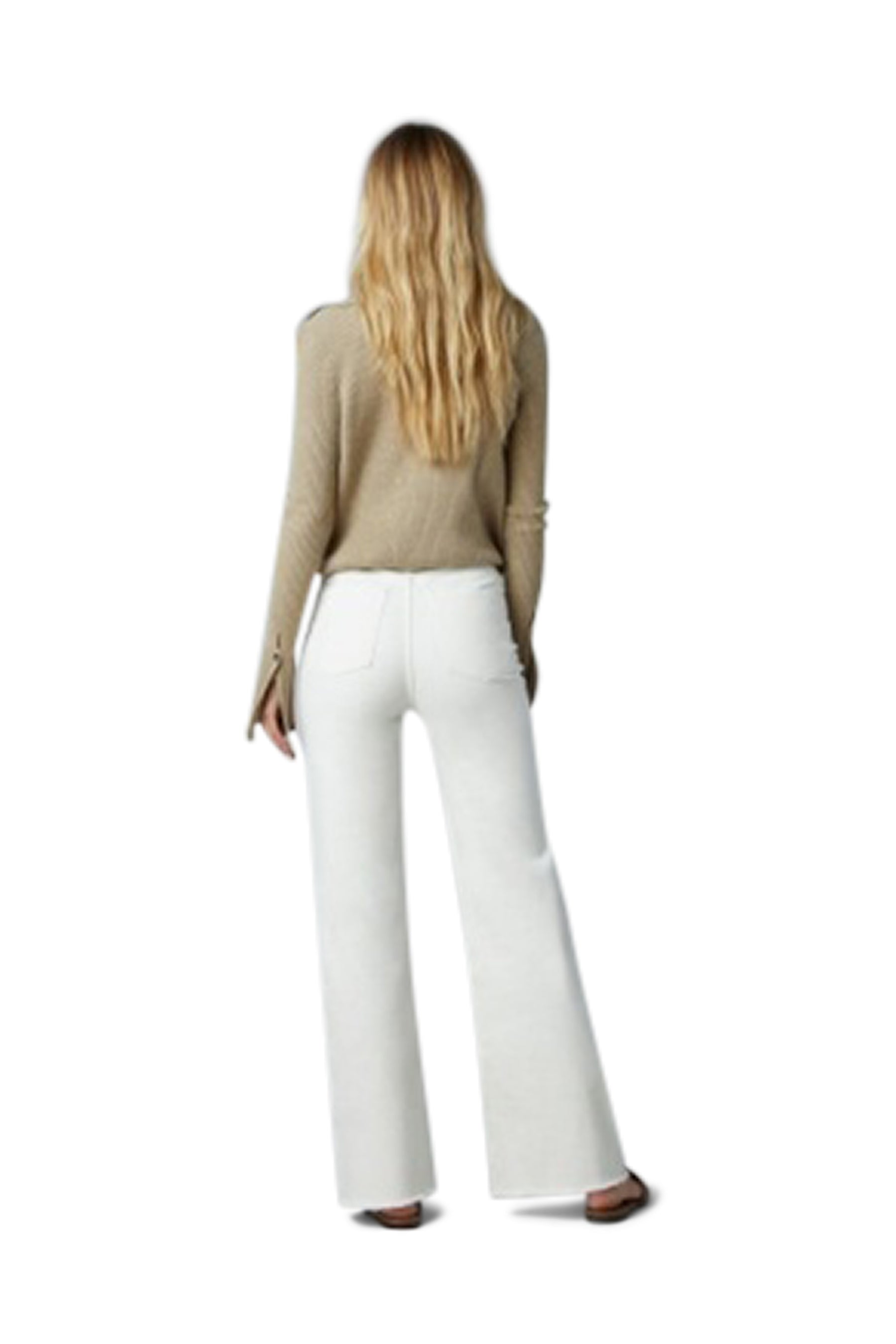 Hepburn Eggshell HR Wide Leg 31" Inseam