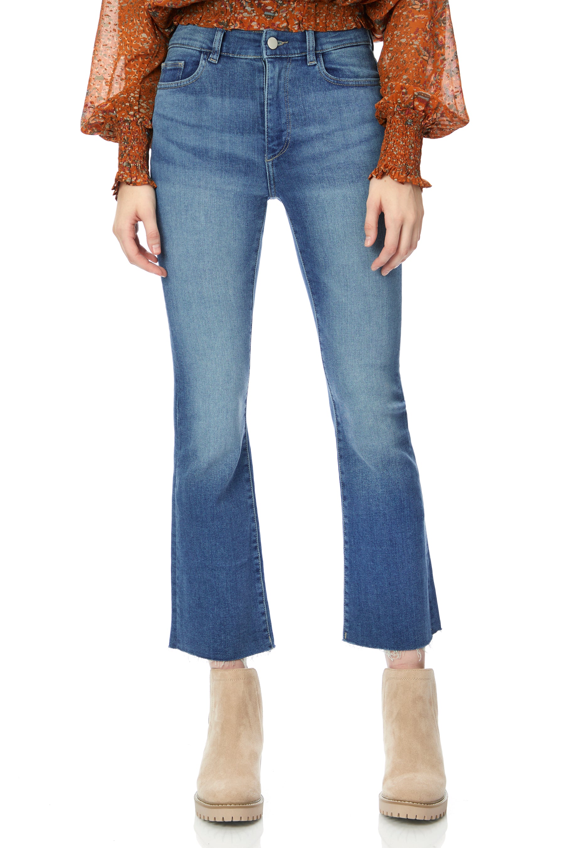 Bridget High Rise Crop Boot Jean