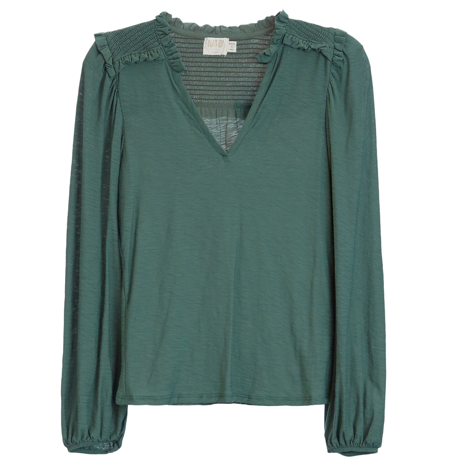 Dolly Smocked Shoulder Tee