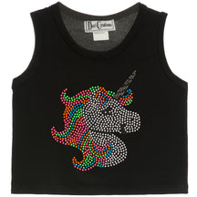Crop Tank with Neon Unicorn