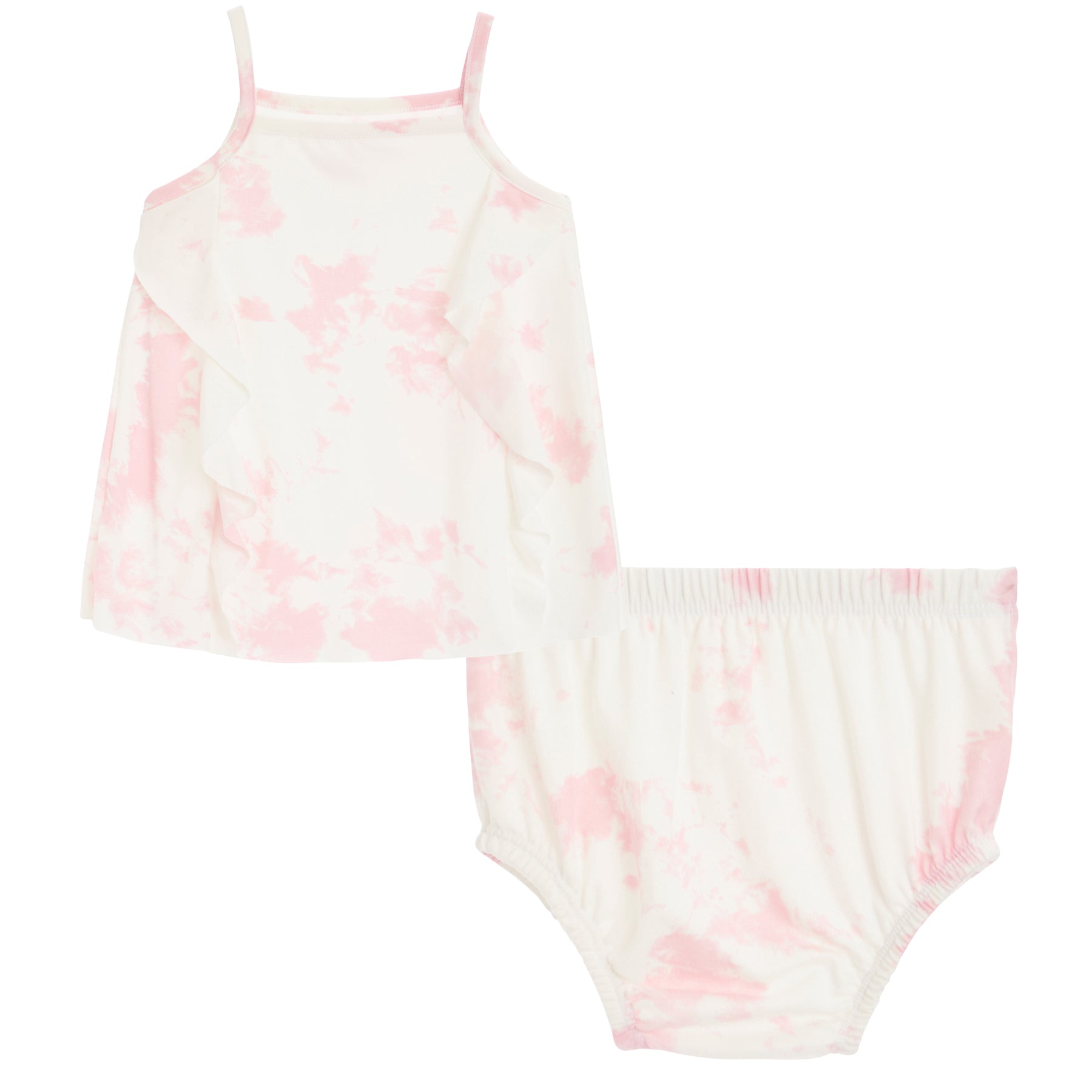 2 Pc Tie Dye Flutter Diaper Set