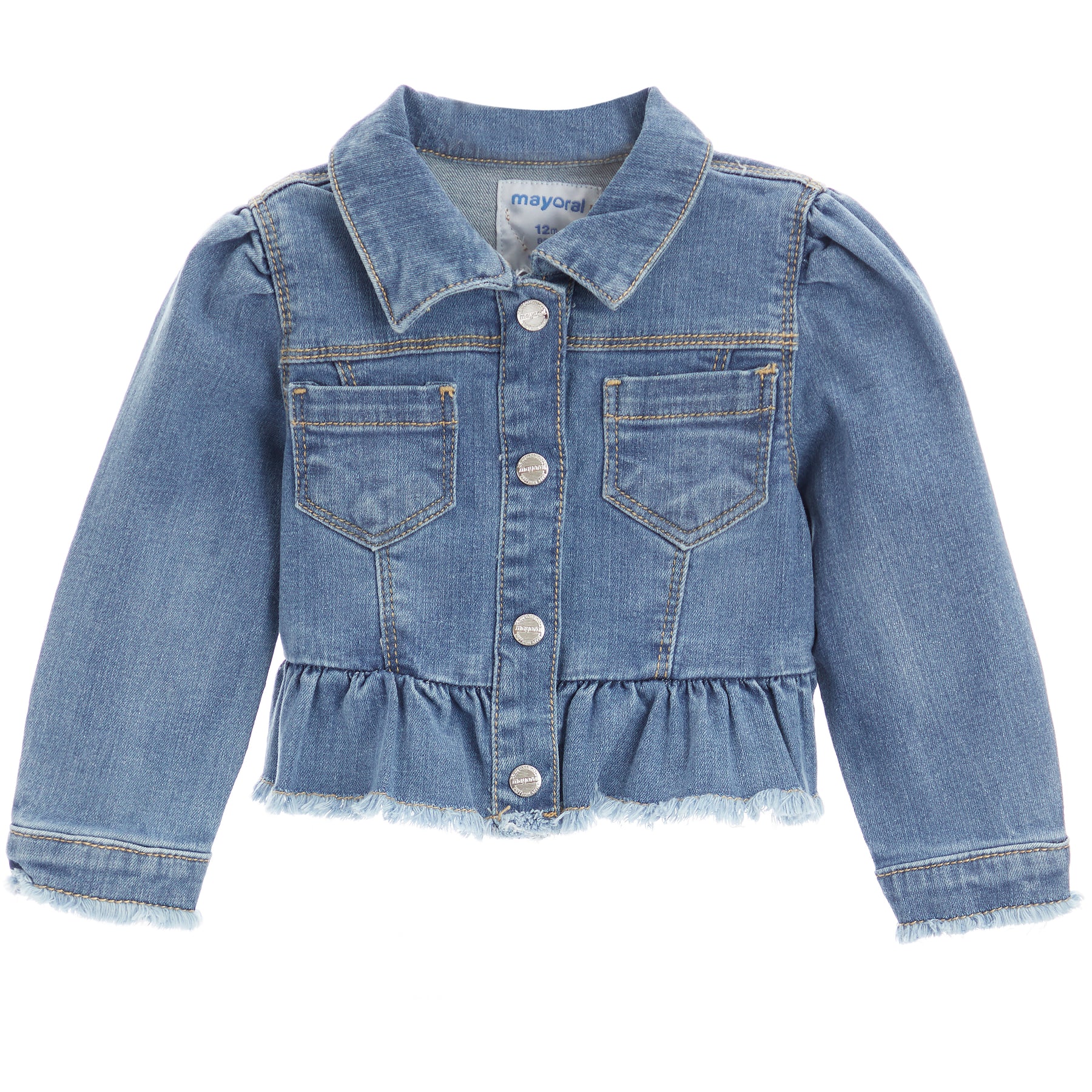 Ruffle Denim Jacket