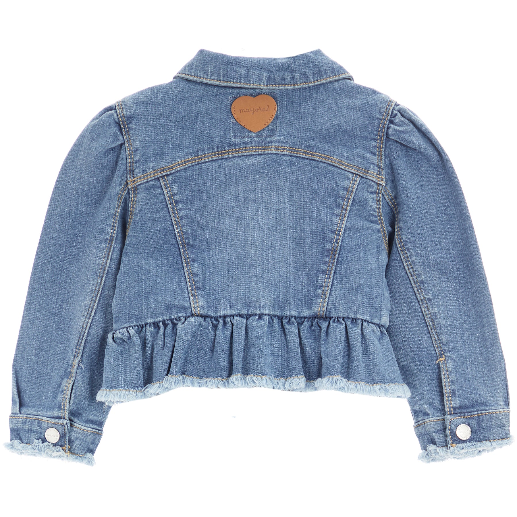 Ruffle Denim Jacket