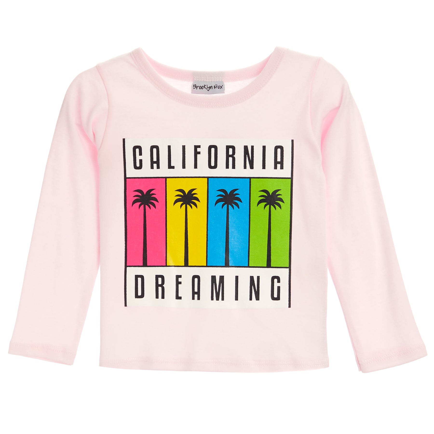 1x1 Rib Long Sleeve Tee- Cali Dreaming