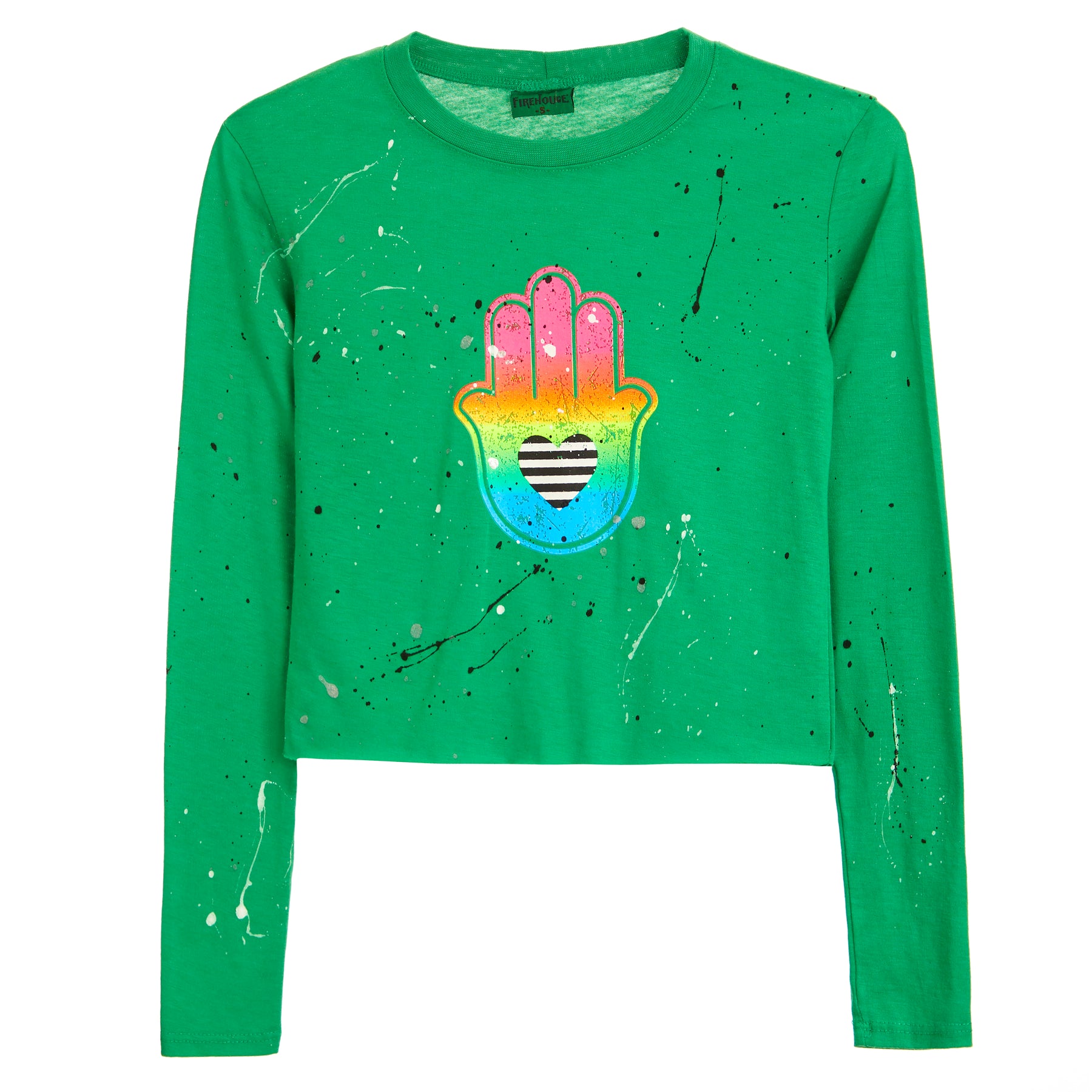 Splatter Hamsa Long Sleeve