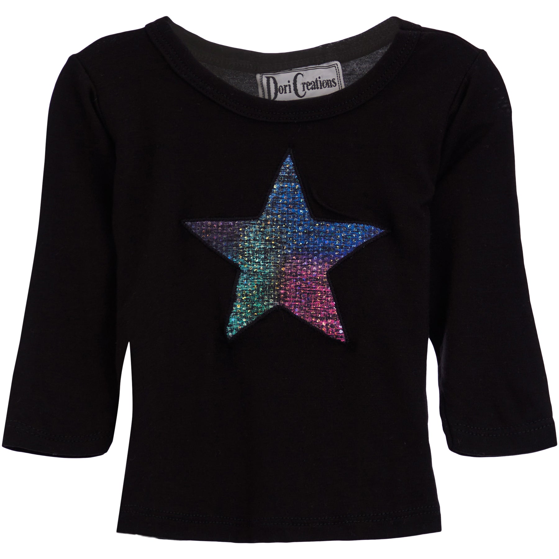 Long Sleeve Tee w Tie Dye Star
