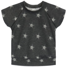 Short Sleeve Raglan Sweatshirt with Stars
