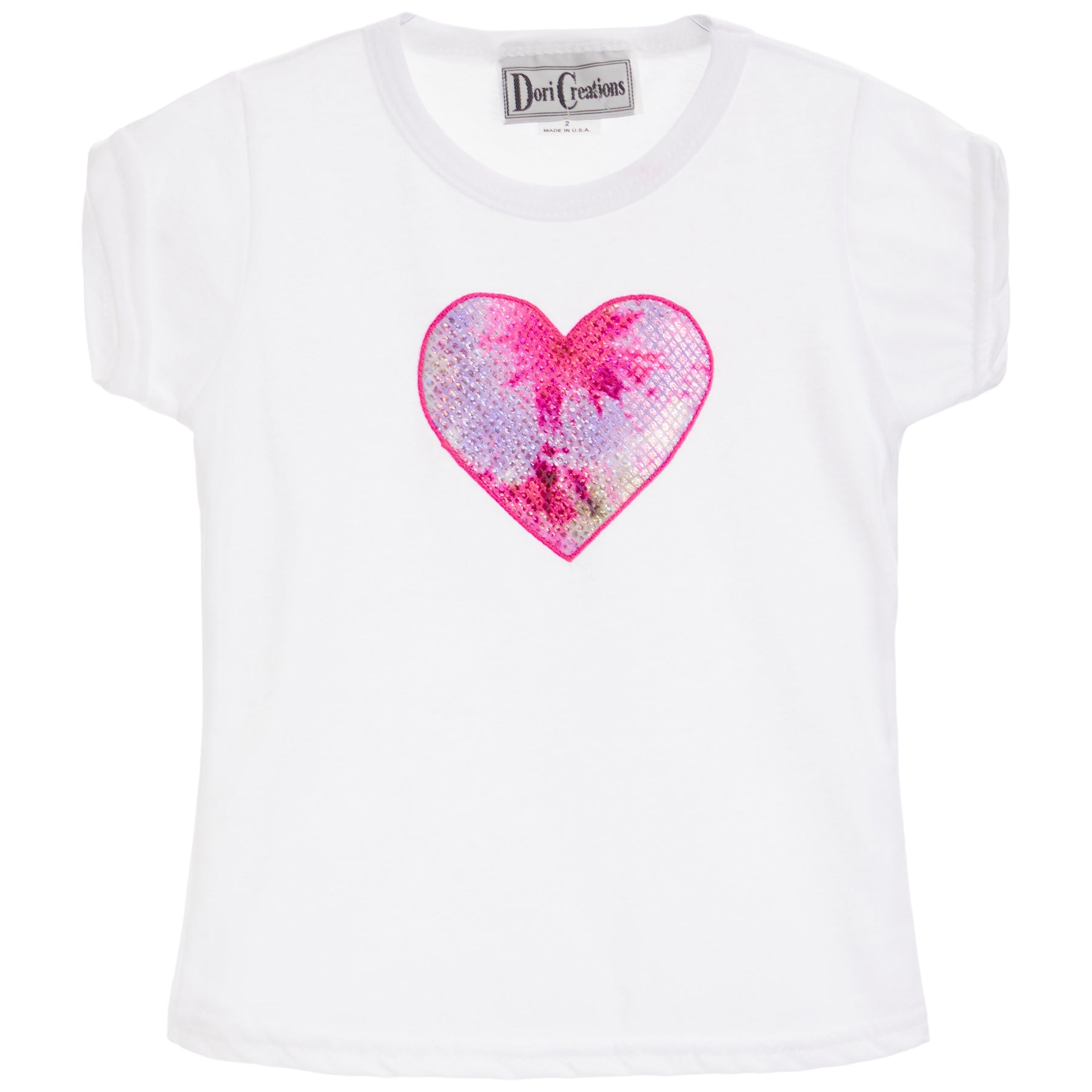 Short Sleeve Tee- Fabric Heart