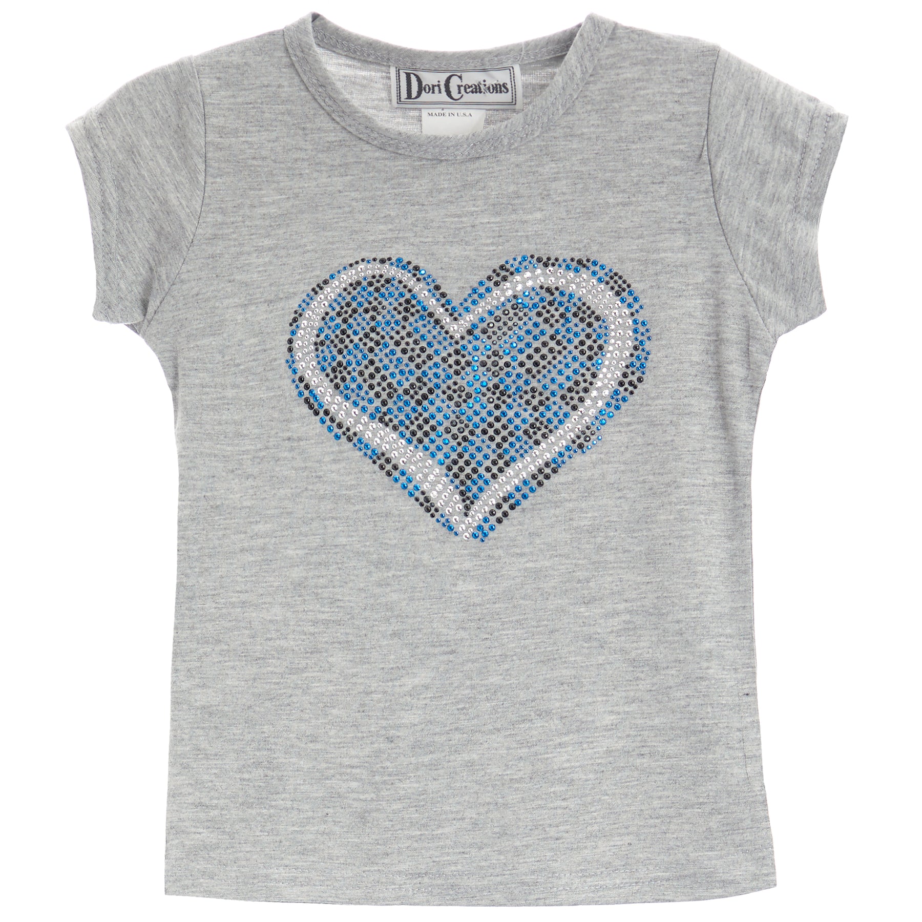 S/S Tee with Check Board Heart