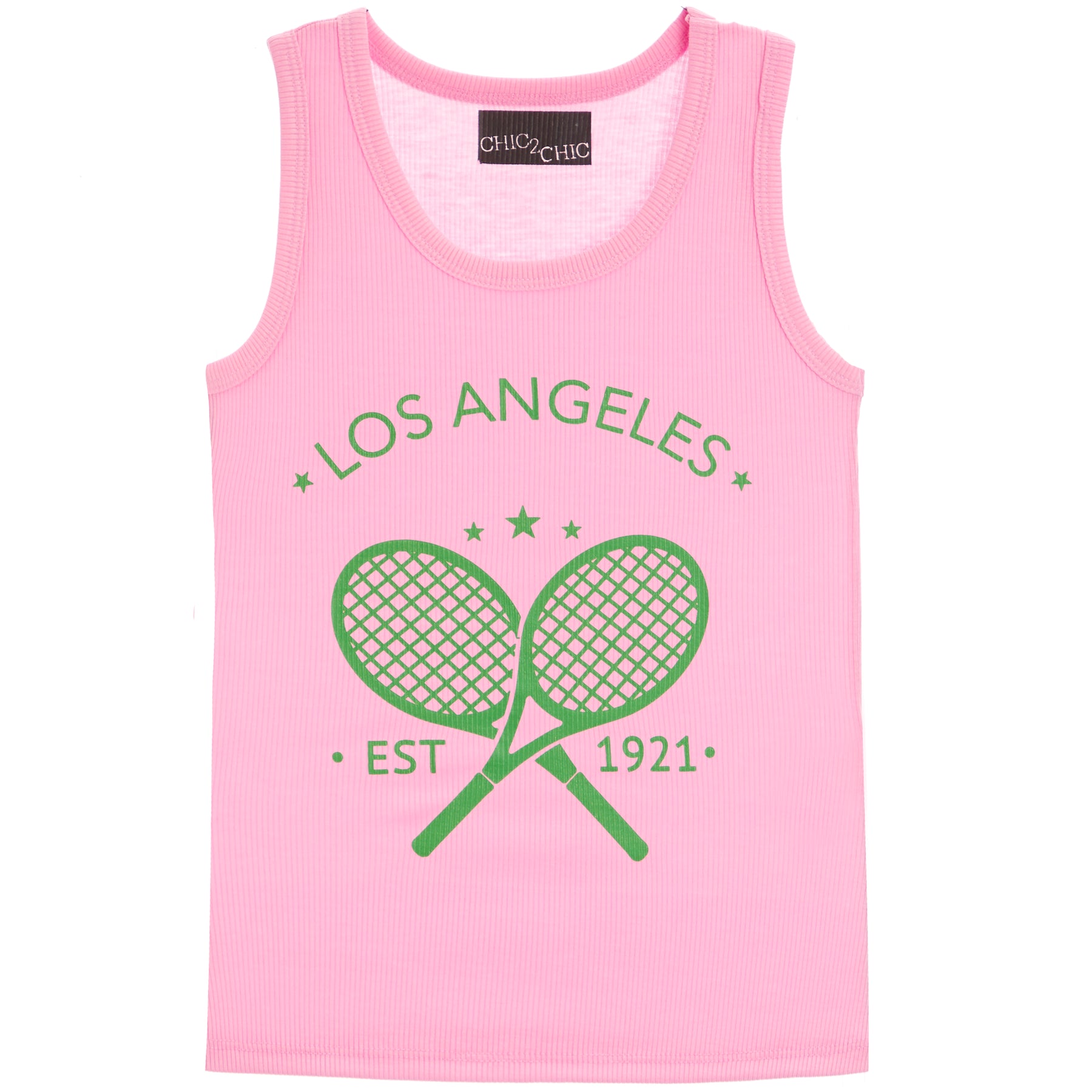 Los Angeles Tennis Ribbed Tank